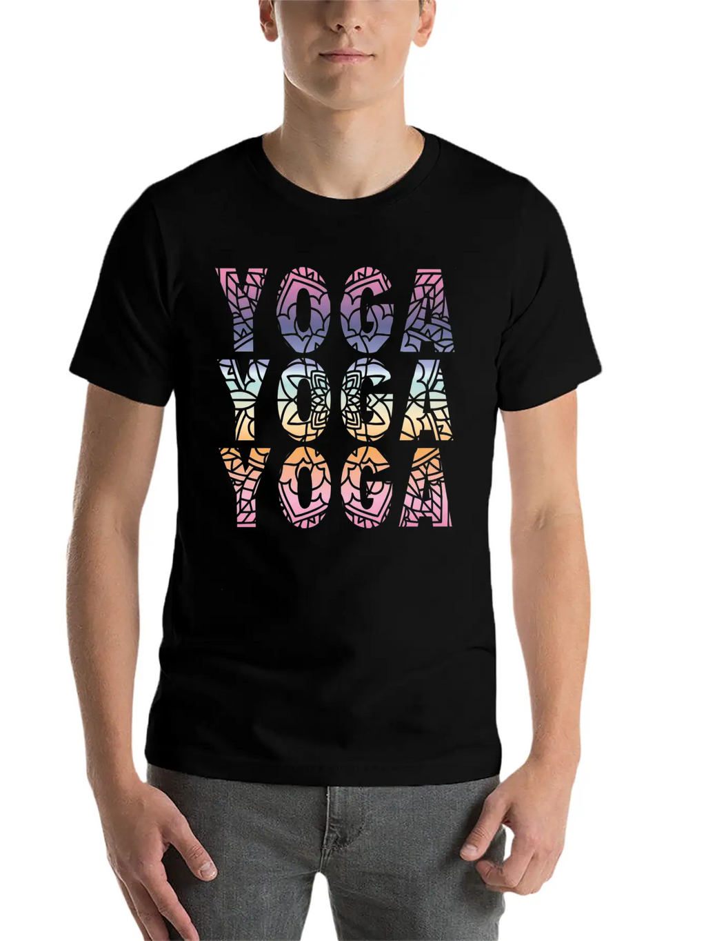 Yoga Yoga Yoga Modern Fit Casual T-Shirt – Clean And Versatile Design