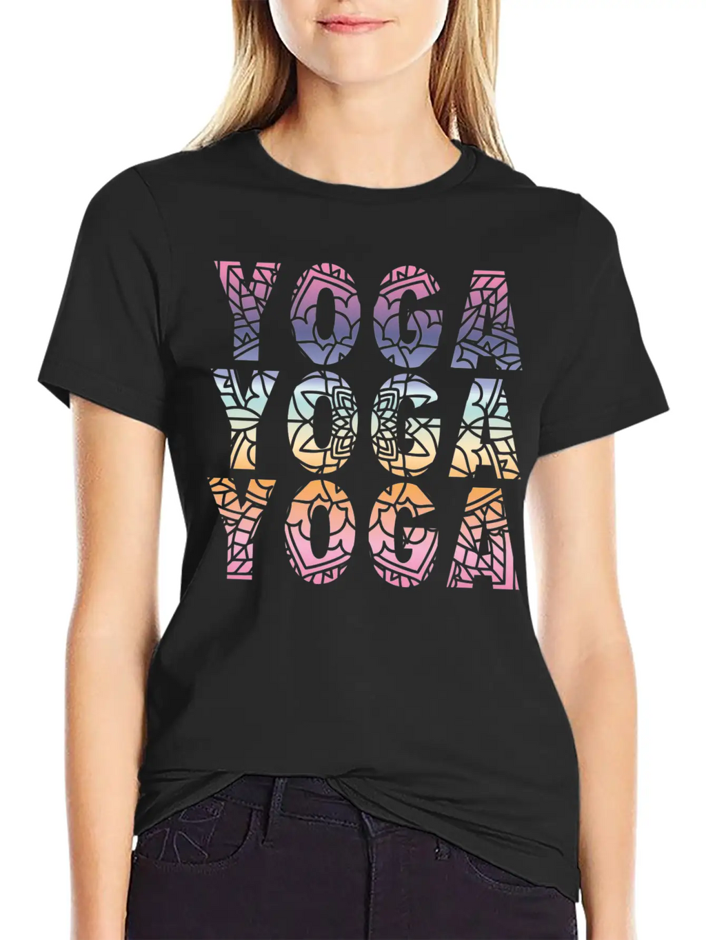 Yoga Yoga Yoga Modern Fit Casual T-Shirt – Clean And Versatile Design