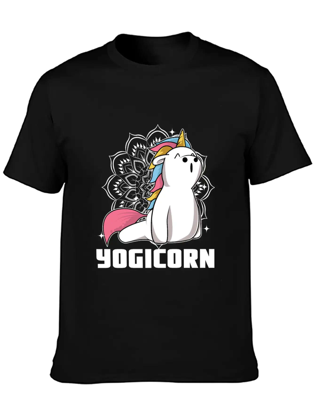 Yogicorn At Unicorn Yoga Unicorn Lovers Breathable Soft Cotton T-Shirt – Timeless Casual Look