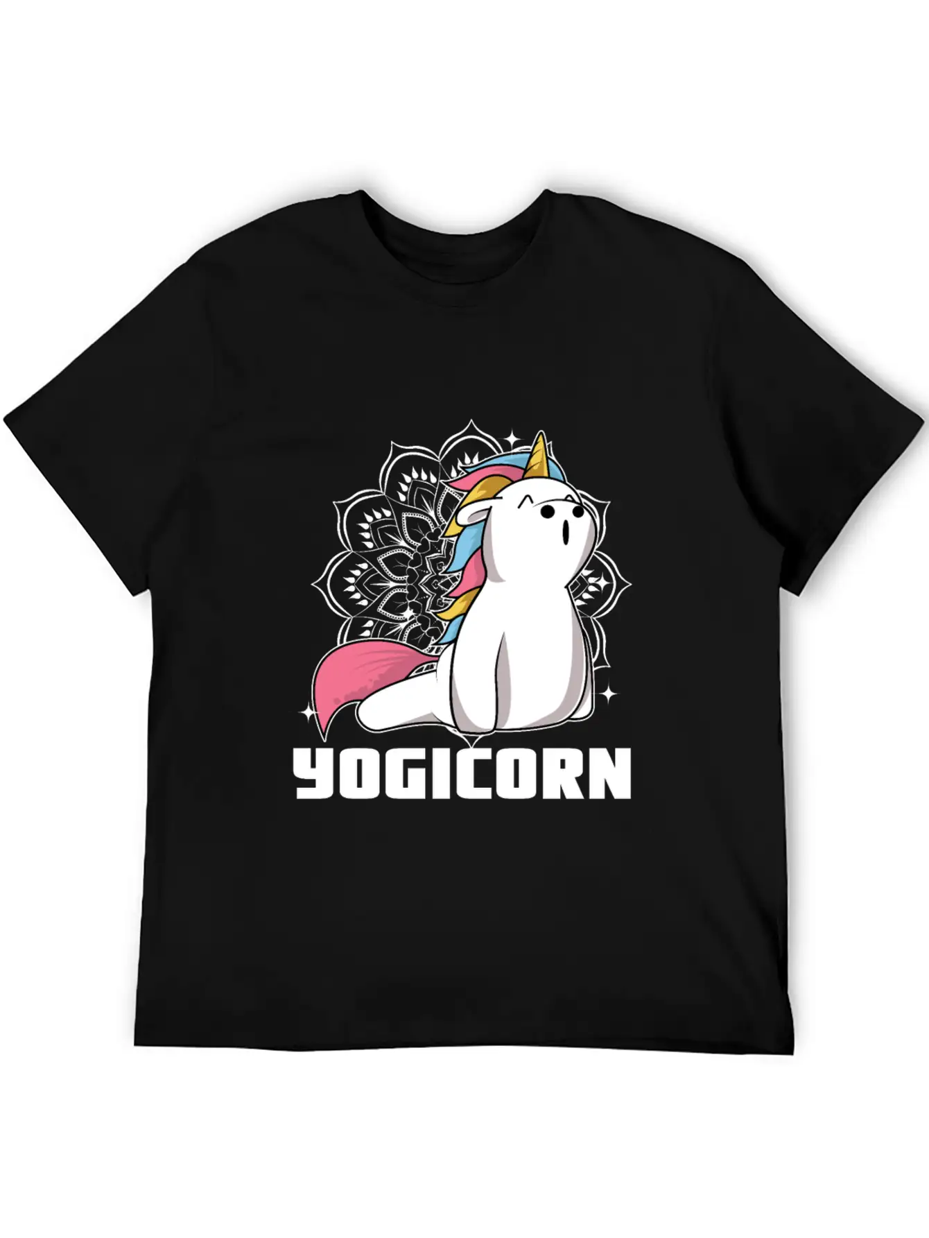 Yogicorn At Unicorn Yoga Unicorn Lovers Breathable Soft Cotton T-Shirt – Timeless Casual Look