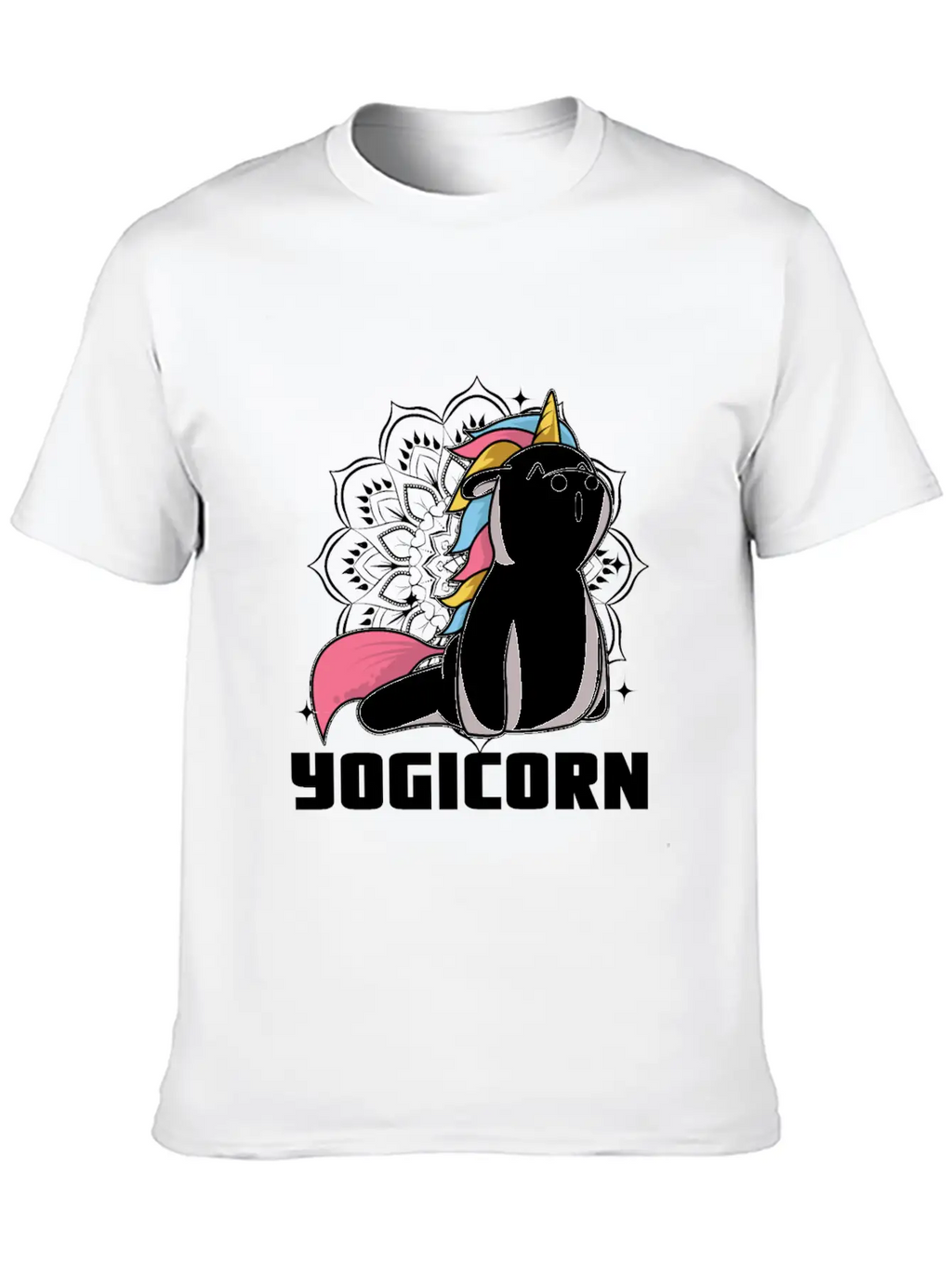 Yogicorn At Unicorn Yoga Unicorn Lovers Breathable Soft Cotton T-Shirt – Timeless Casual Look