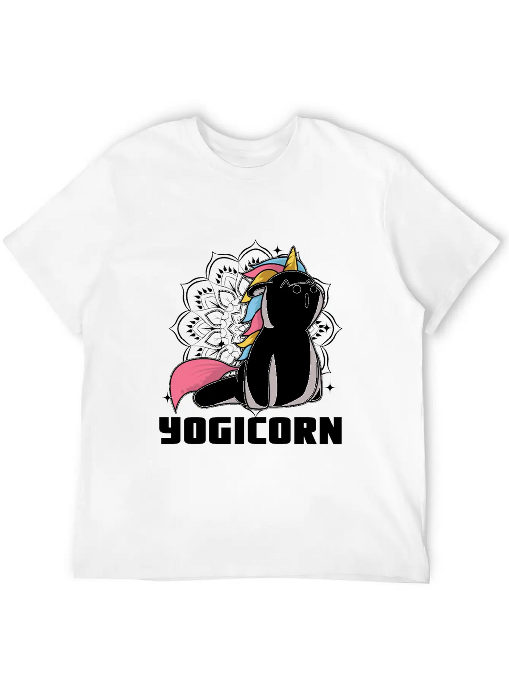 Yogicorn At Unicorn Yoga Unicorn Lovers Breathable Soft Cotton T-Shirt – Timeless Casual Look