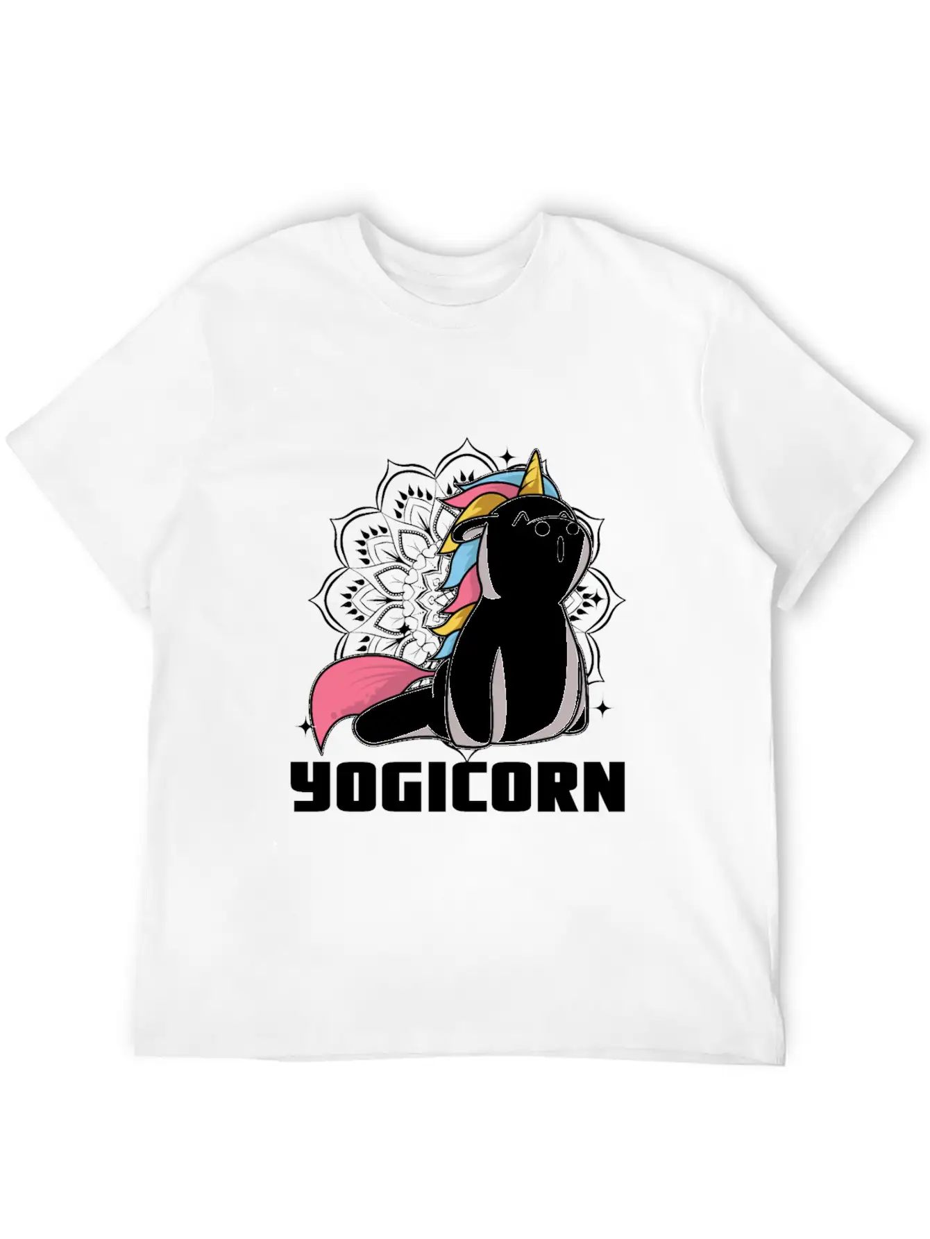 Yogicorn At Unicorn Yoga Unicorn Lovers Breathable Soft Cotton T-Shirt – Timeless Casual Look