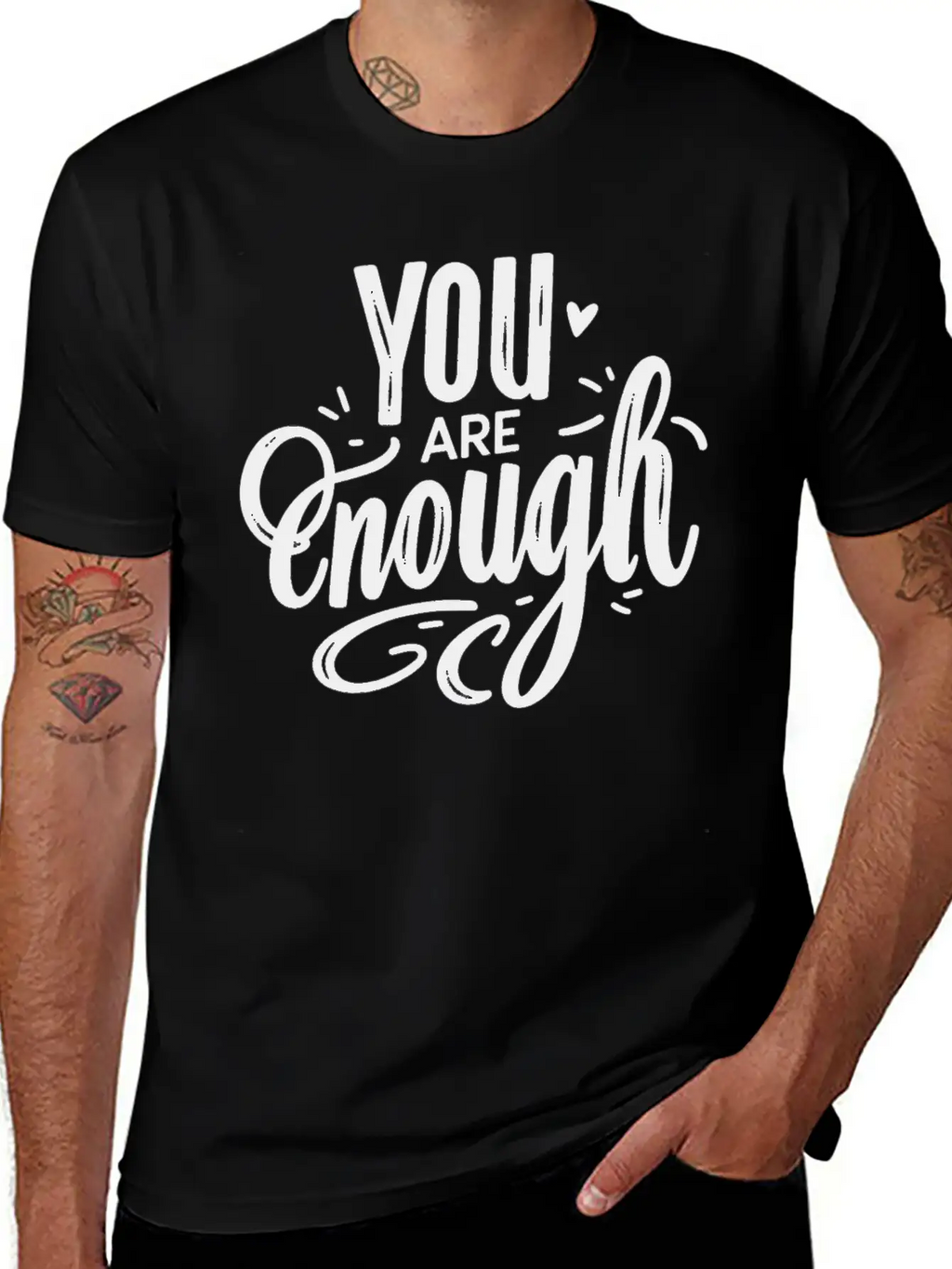 You Are Enough Classic Cotton Tee – Unisex Comfort For Any Season
