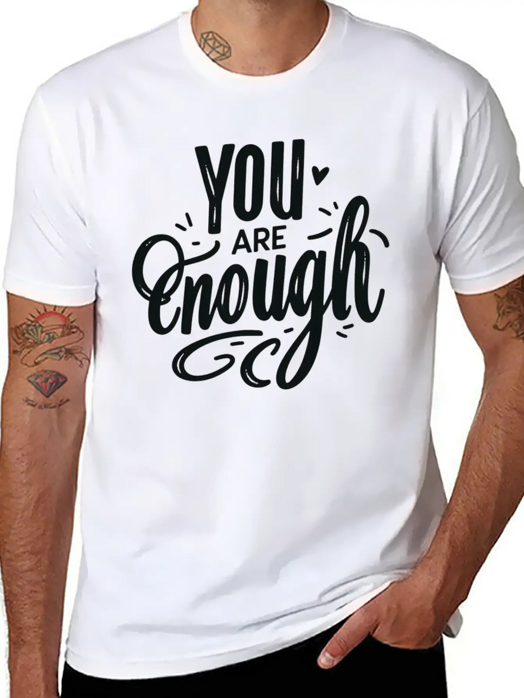 You Are Enough Classic Cotton Tee – Unisex Comfort For Any Season