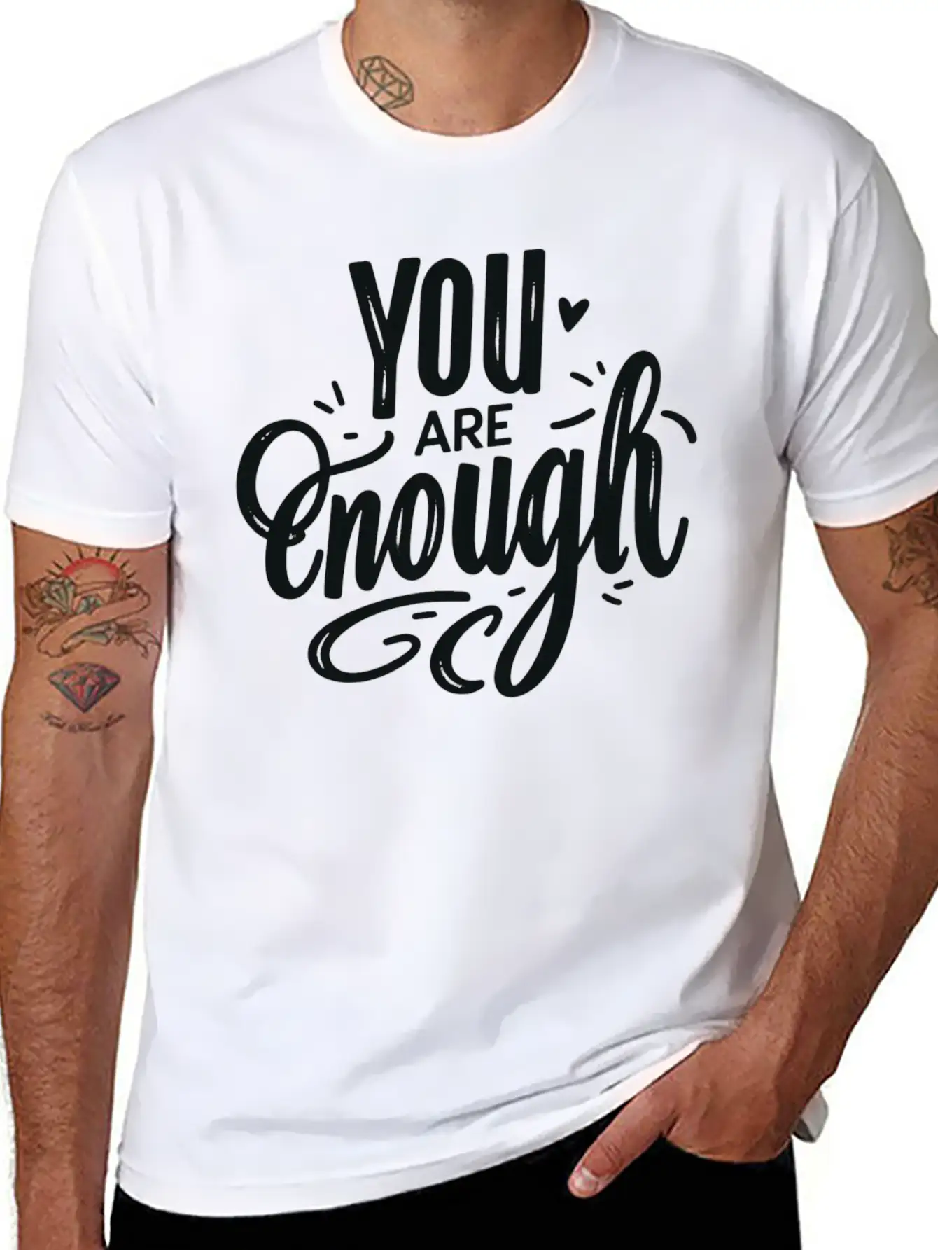 You Are Enough Classic Cotton Tee – Unisex Comfort For Any Season