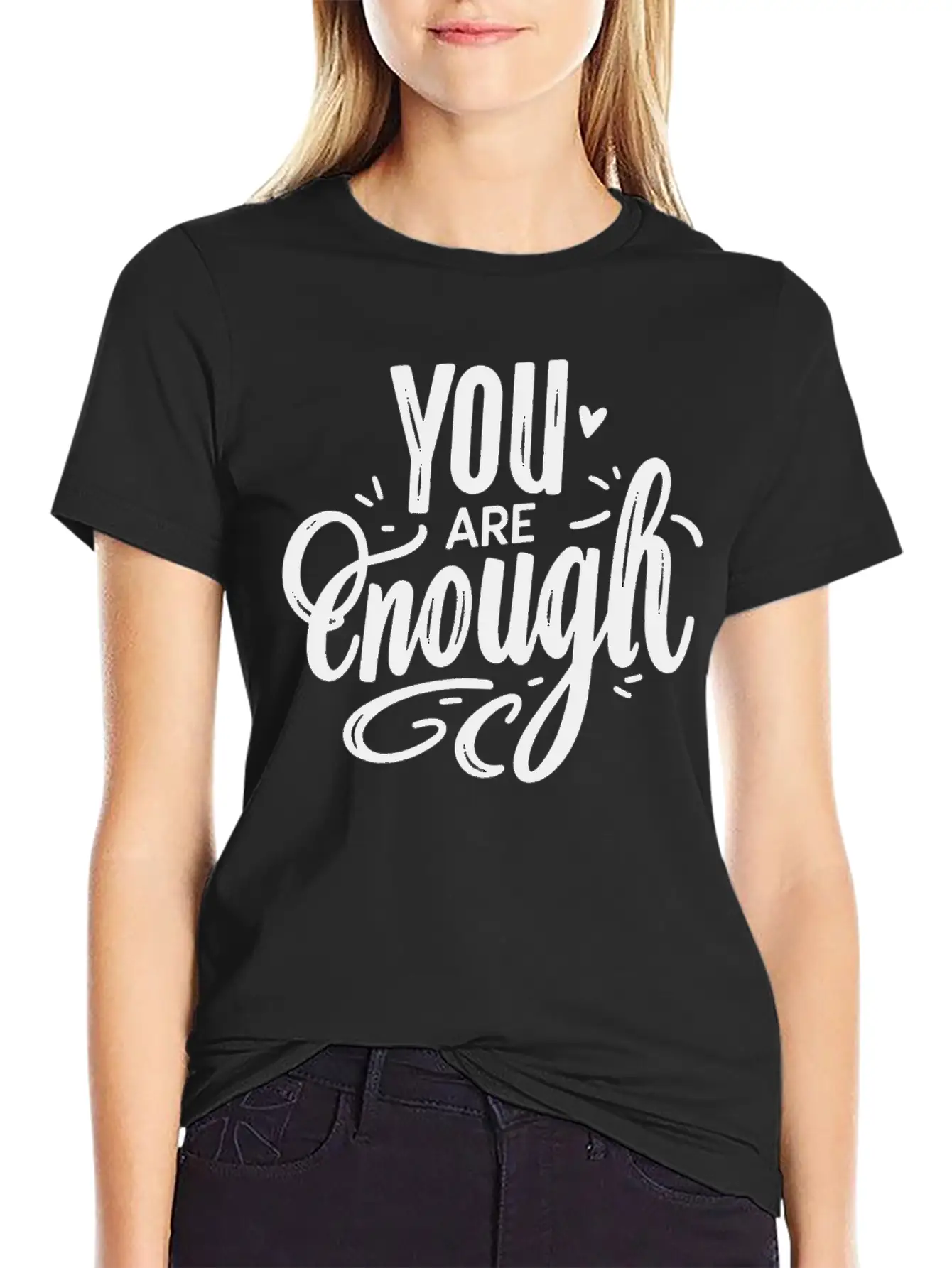 You Are Enough Classic Cotton Tee – Unisex Comfort For Any Season