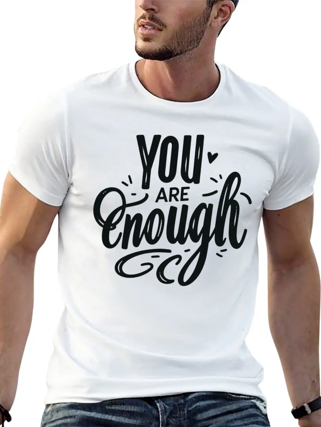 You Are Enough Classic Cotton Tee – Unisex Comfort For Any Season