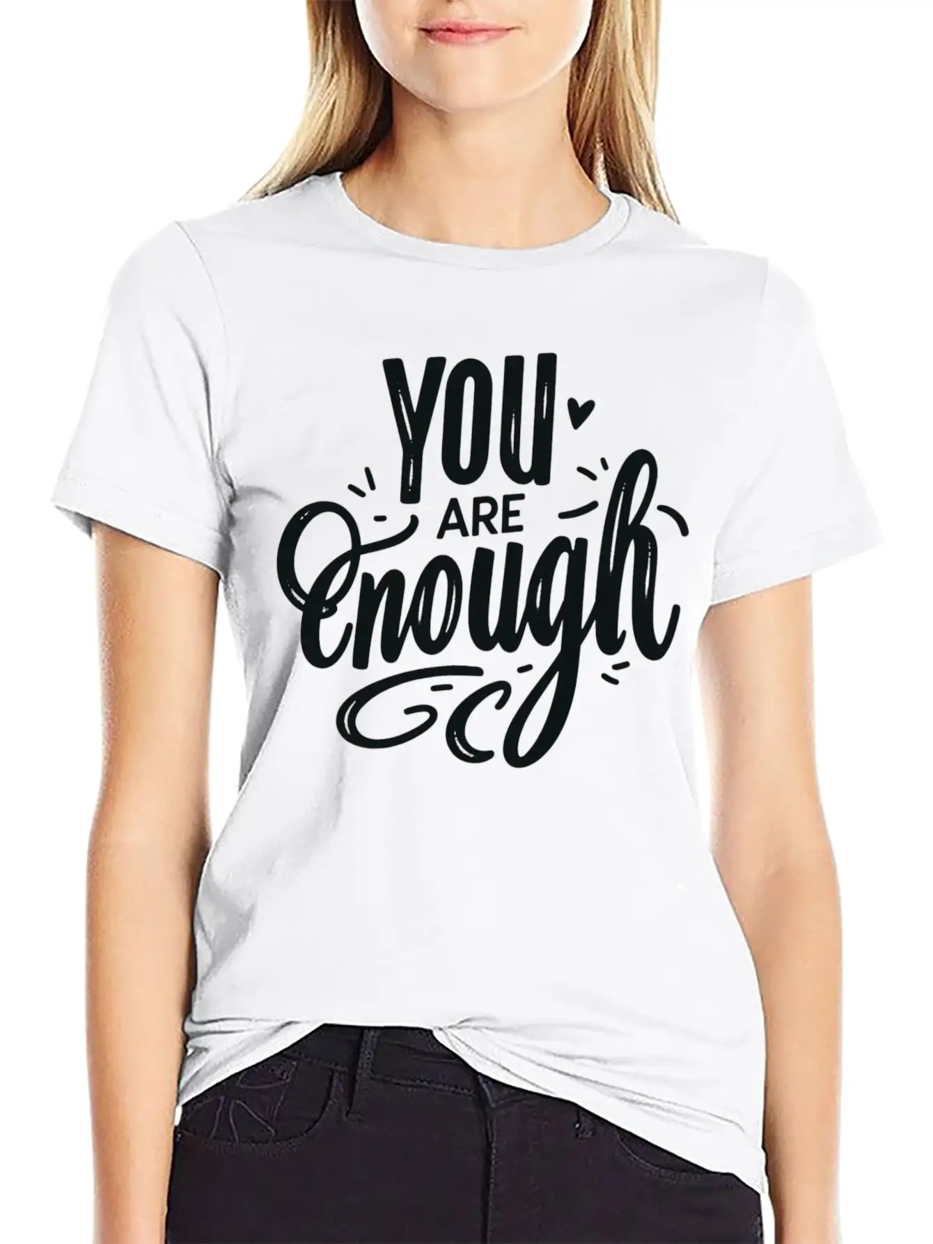 You Are Enough Classic Cotton Tee – Unisex Comfort For Any Season