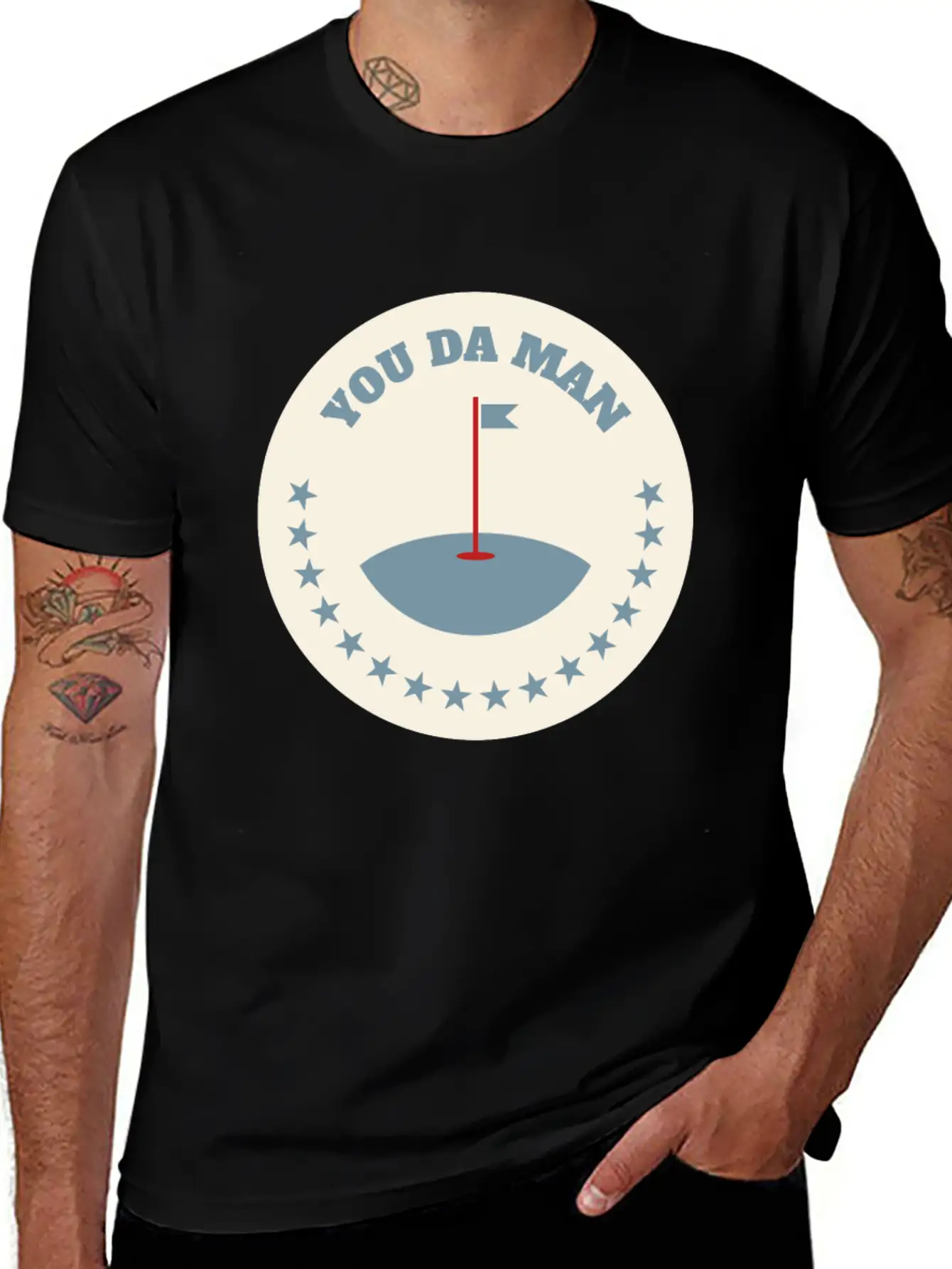 You Da Man Golf Golfing Golf Quotes Perfect Gift Stylish Everyday T-Shirt – Unisex Basic Cotton Tee