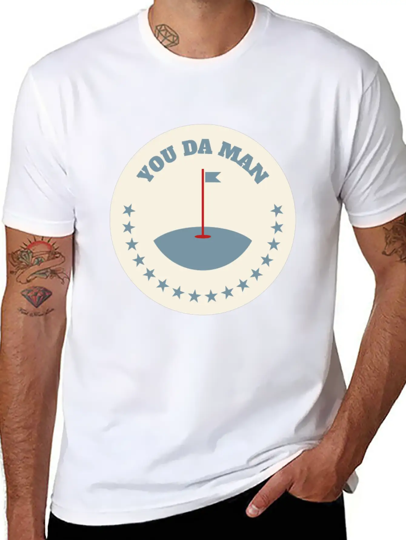 You Da Man Golf Golfing Golf Quotes Perfect Gift Stylish Everyday T-Shirt – Unisex Basic Cotton Tee