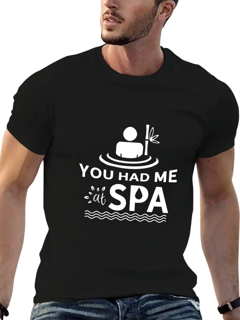 You Had Me At Spa - Funny Spa Lover Massage Quote Timeless Short Sleeve Tee – Comfy And Minimalist Design