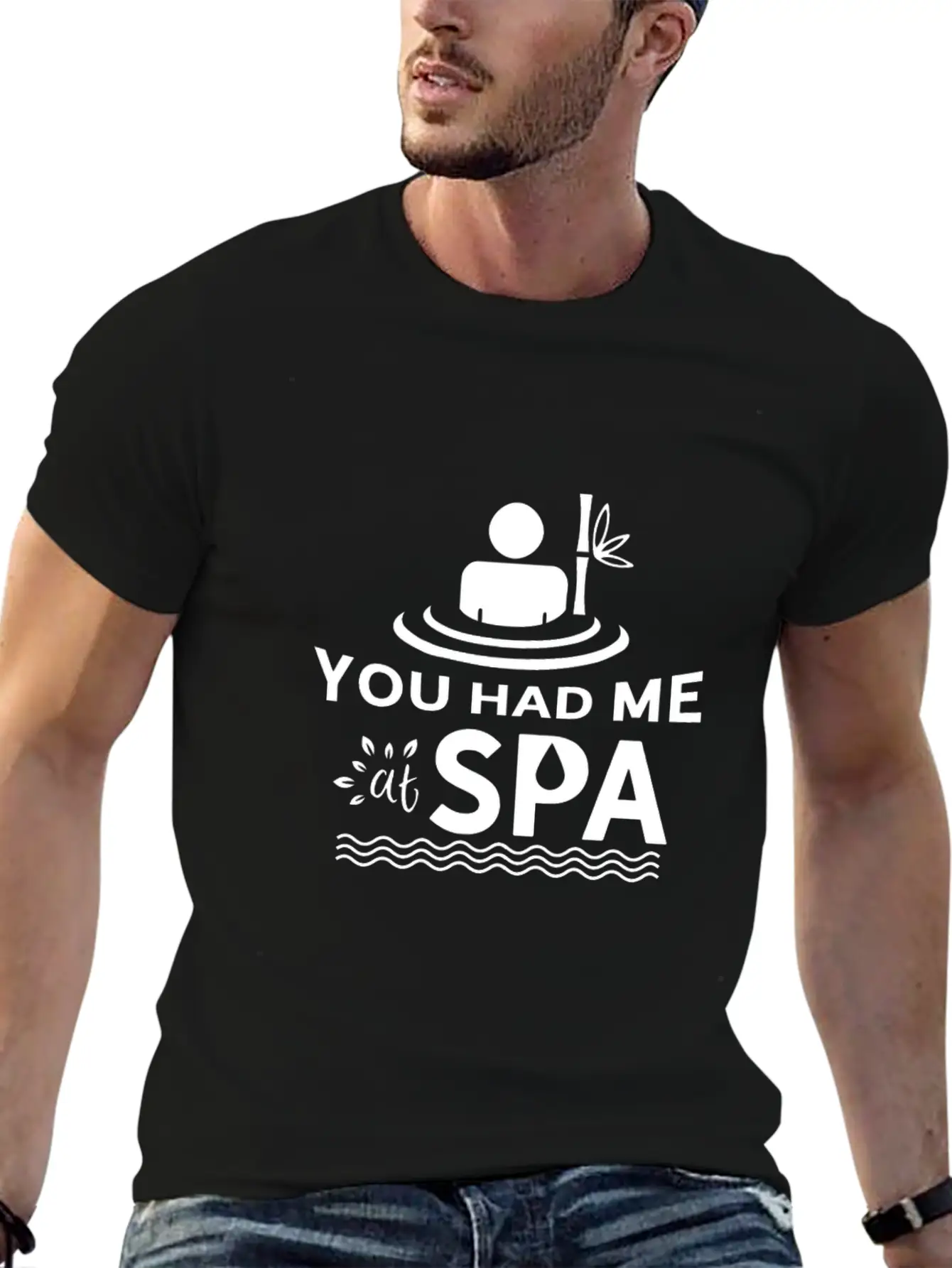 You Had Me At Spa - Funny Spa Lover Massage Quote Timeless Short Sleeve Tee – Comfy And Minimalist Design