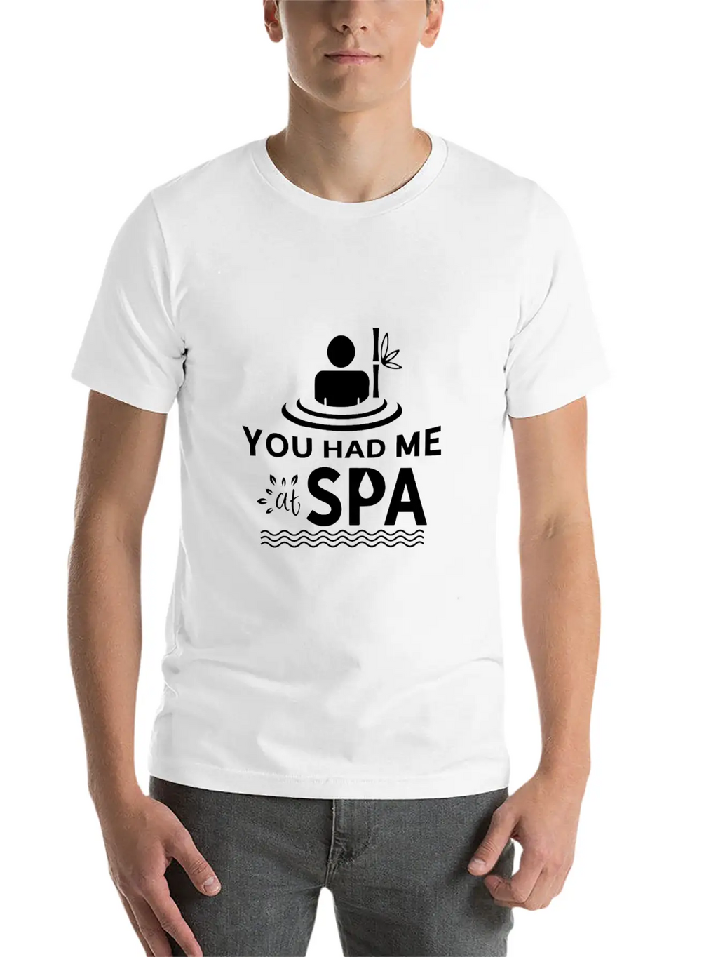 You Had Me At Spa - Funny Spa Lover Massage Quote Timeless Short Sleeve Tee – Comfy And Minimalist Design