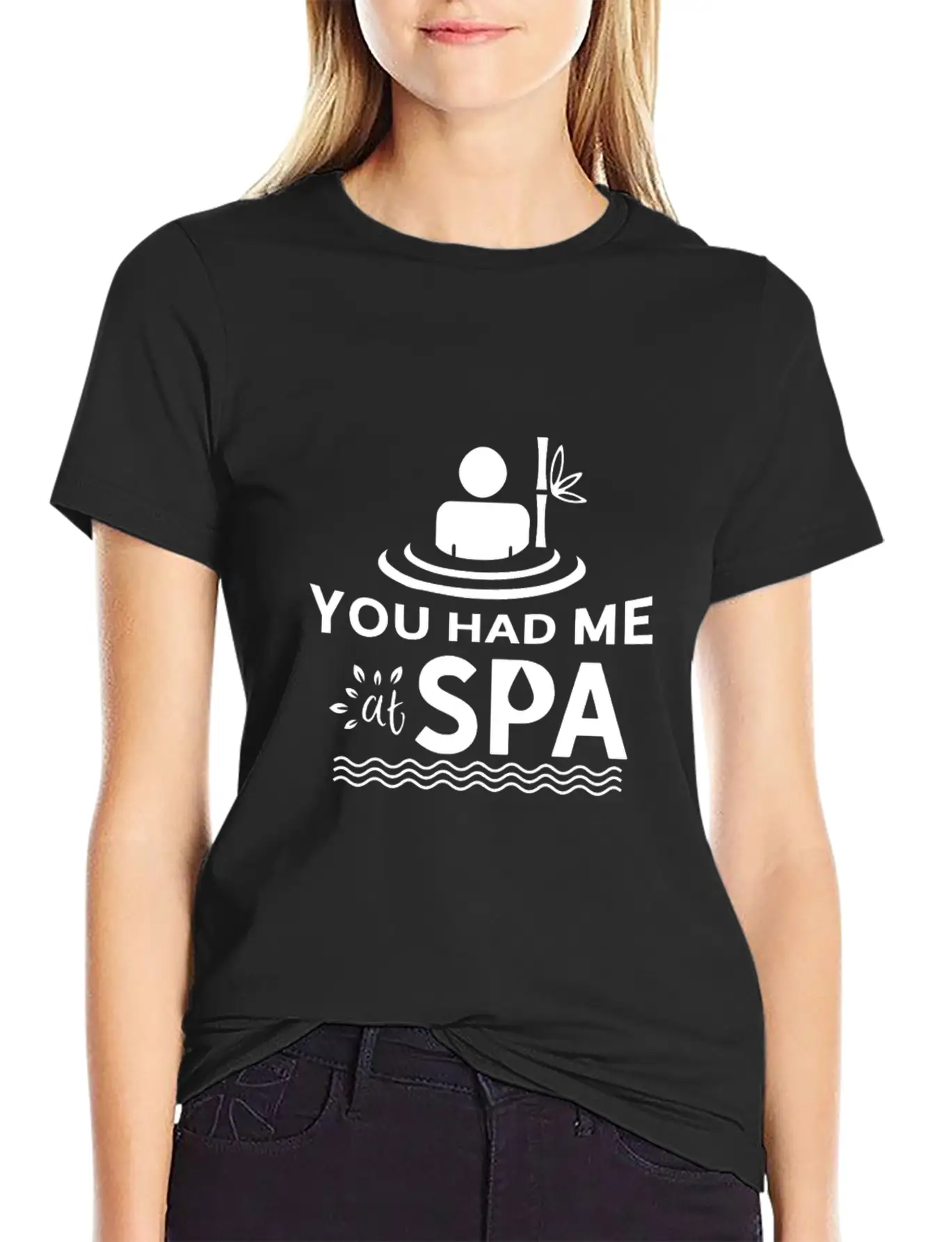 You Had Me At Spa - Funny Spa Lover Massage Quote Timeless Short Sleeve Tee – Comfy And Minimalist Design