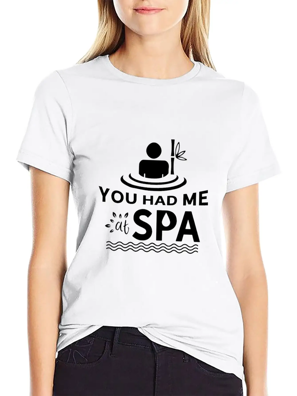 You Had Me At Spa - Funny Spa Lover Massage Quote Timeless Short Sleeve Tee – Comfy And Minimalist Design