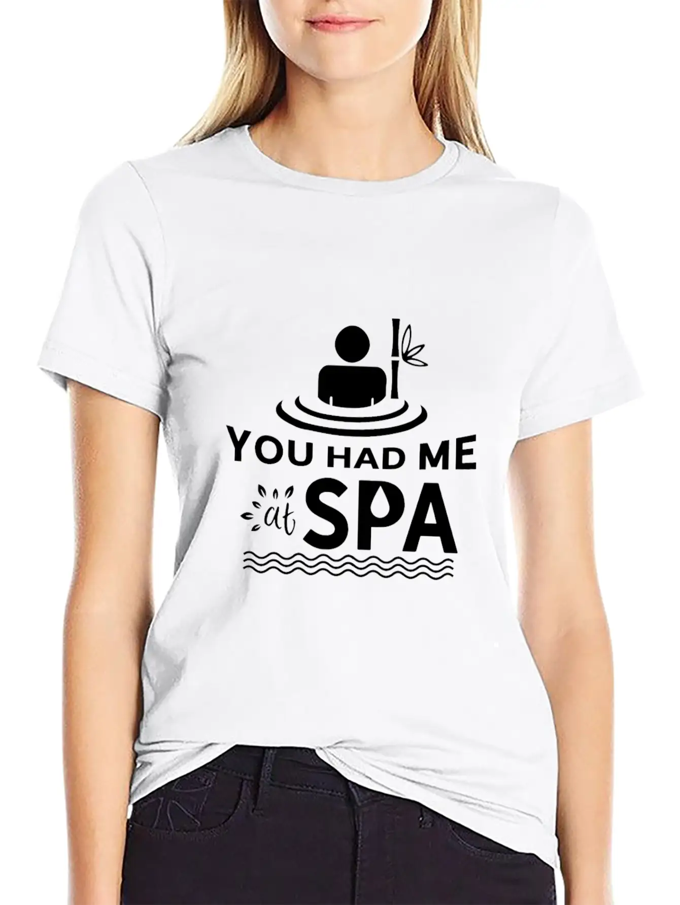 You Had Me At Spa - Funny Spa Lover Massage Quote Timeless Short Sleeve Tee – Comfy And Minimalist Design