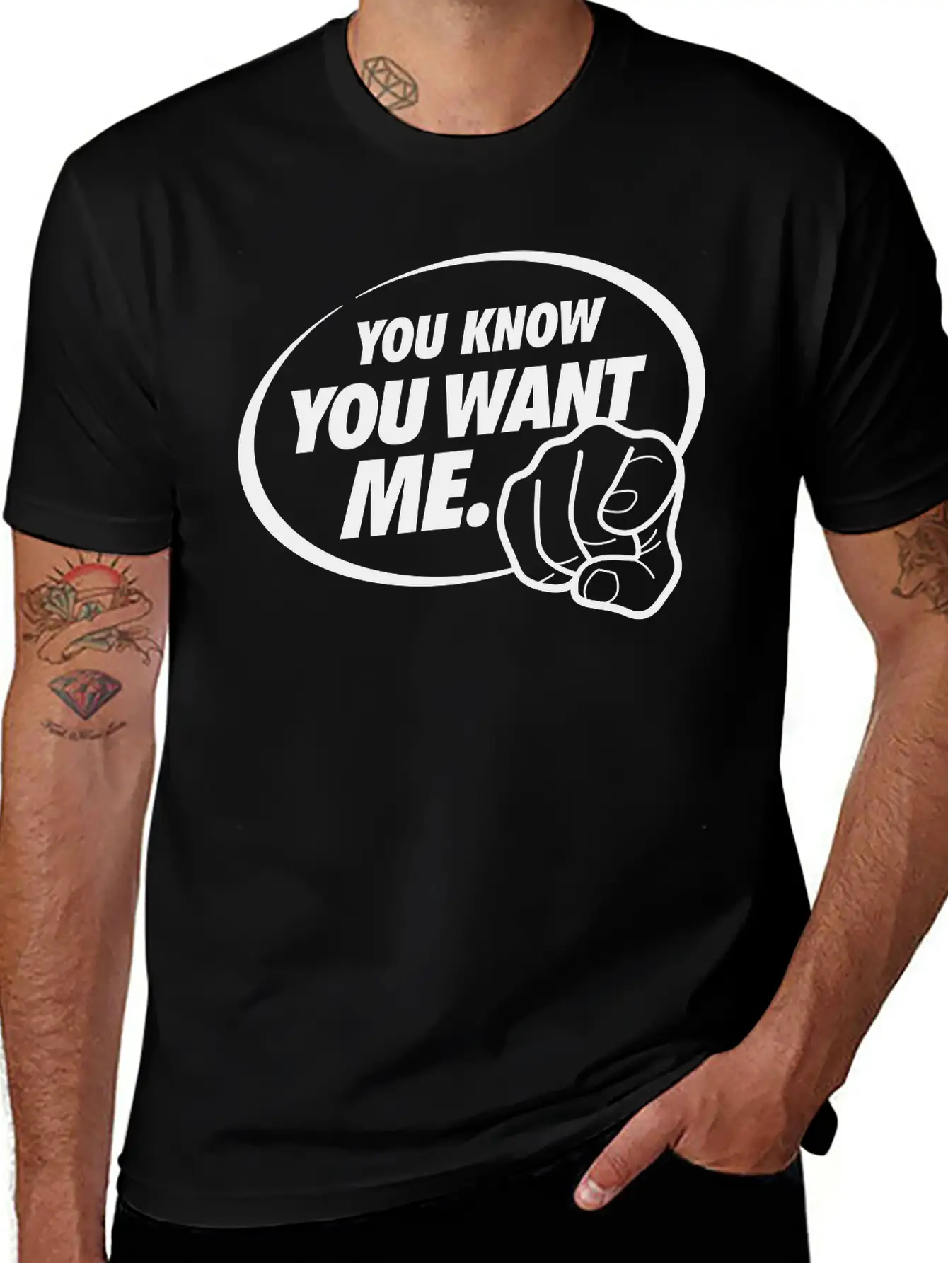 You Know You Want Me! I'm All Yours! Breathable Graphic T-Shirt – Perfect For Casual Days