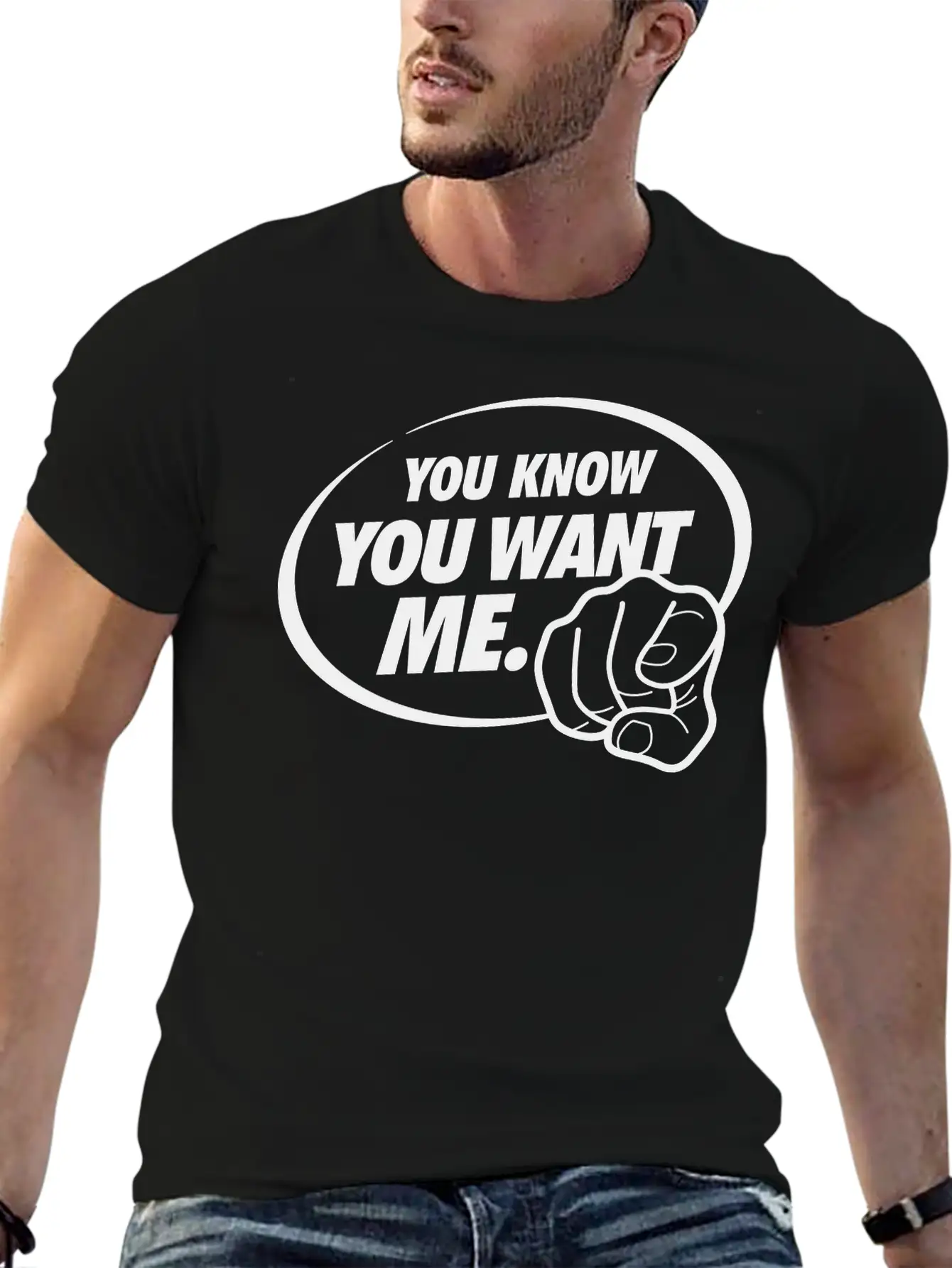 You Know You Want Me! I'm All Yours! Breathable Graphic T-Shirt – Perfect For Casual Days