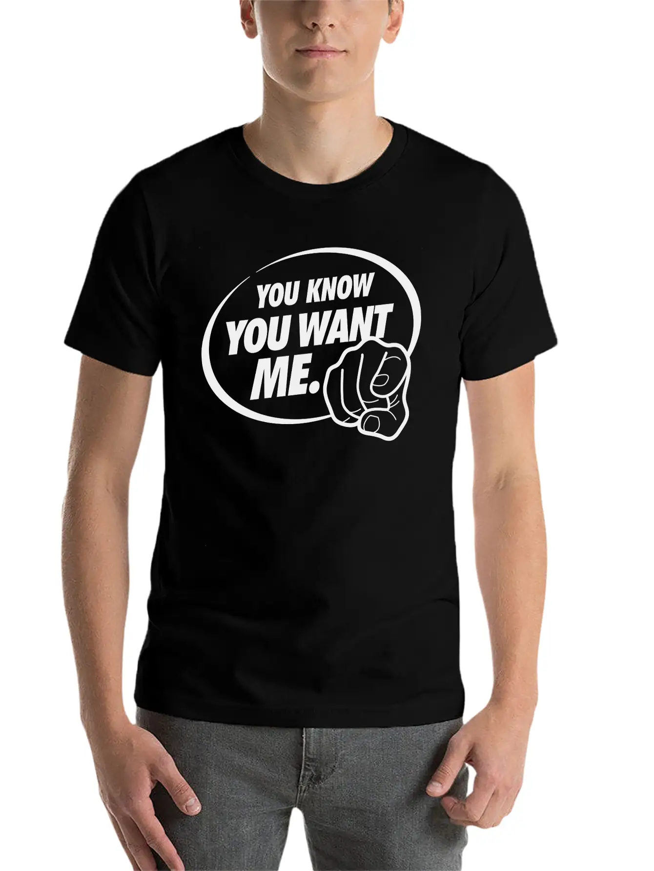 You Know You Want Me! I'm All Yours! Breathable Graphic T-Shirt – Perfect For Casual Days