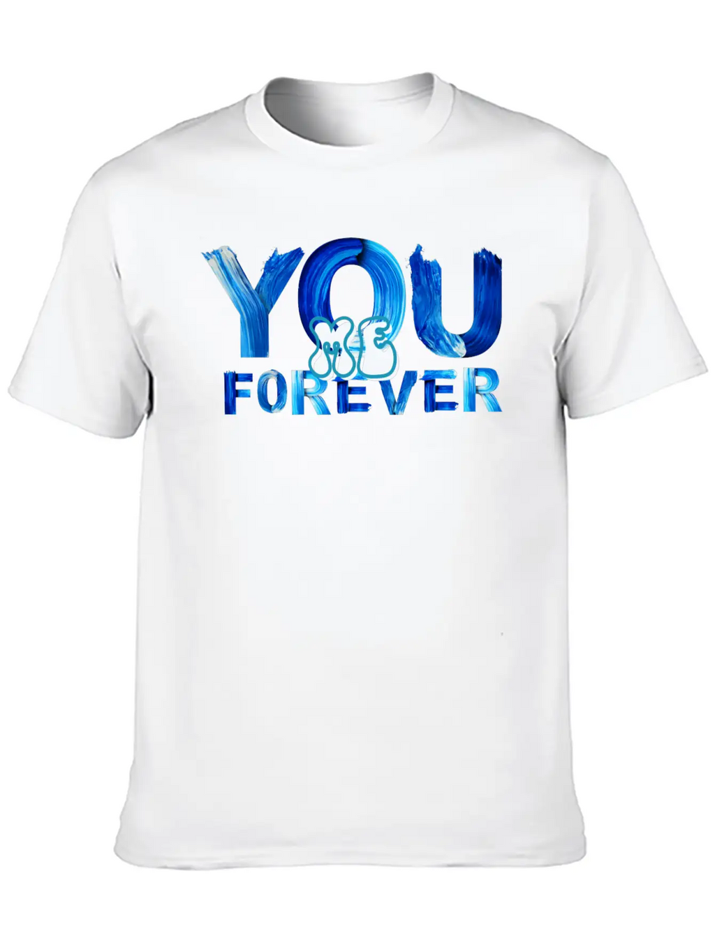You Me Forever Art Timeless Short Sleeve Tee – Comfy And Minimalist Design