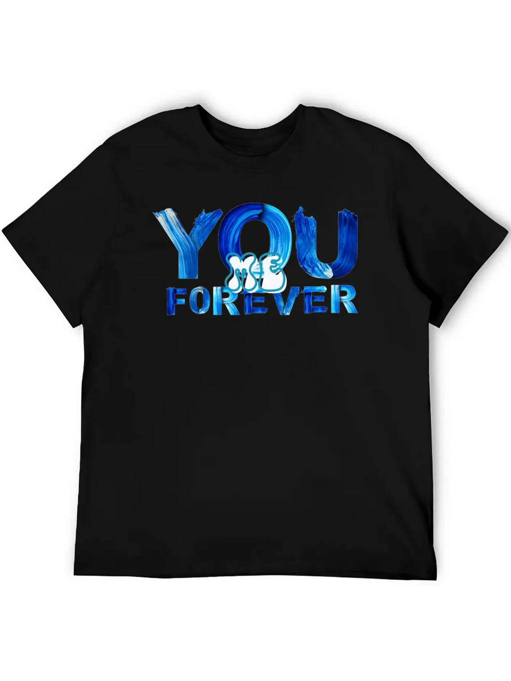 You Me Forever Art Timeless Short Sleeve Tee – Comfy And Minimalist Design