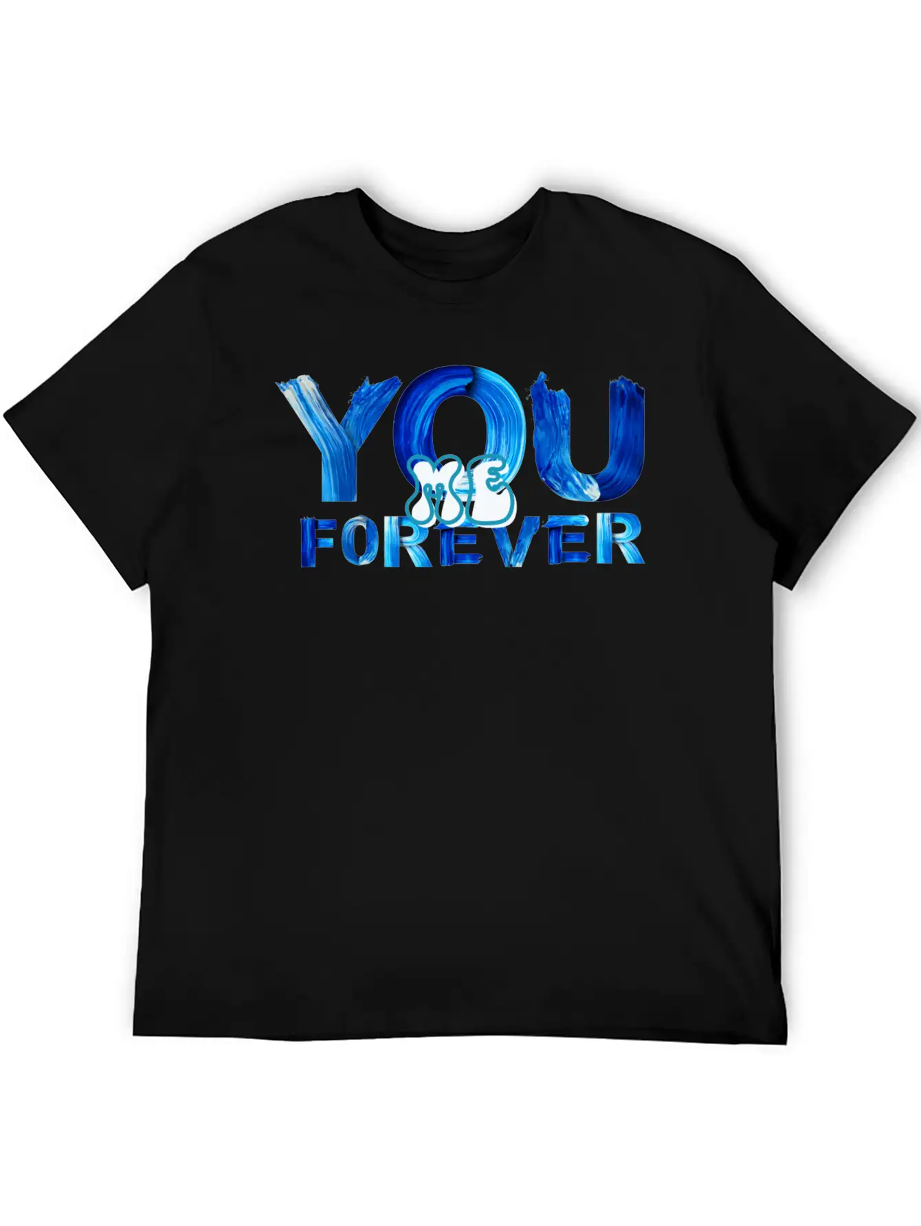 You Me Forever Art Timeless Short Sleeve Tee – Comfy And Minimalist Design