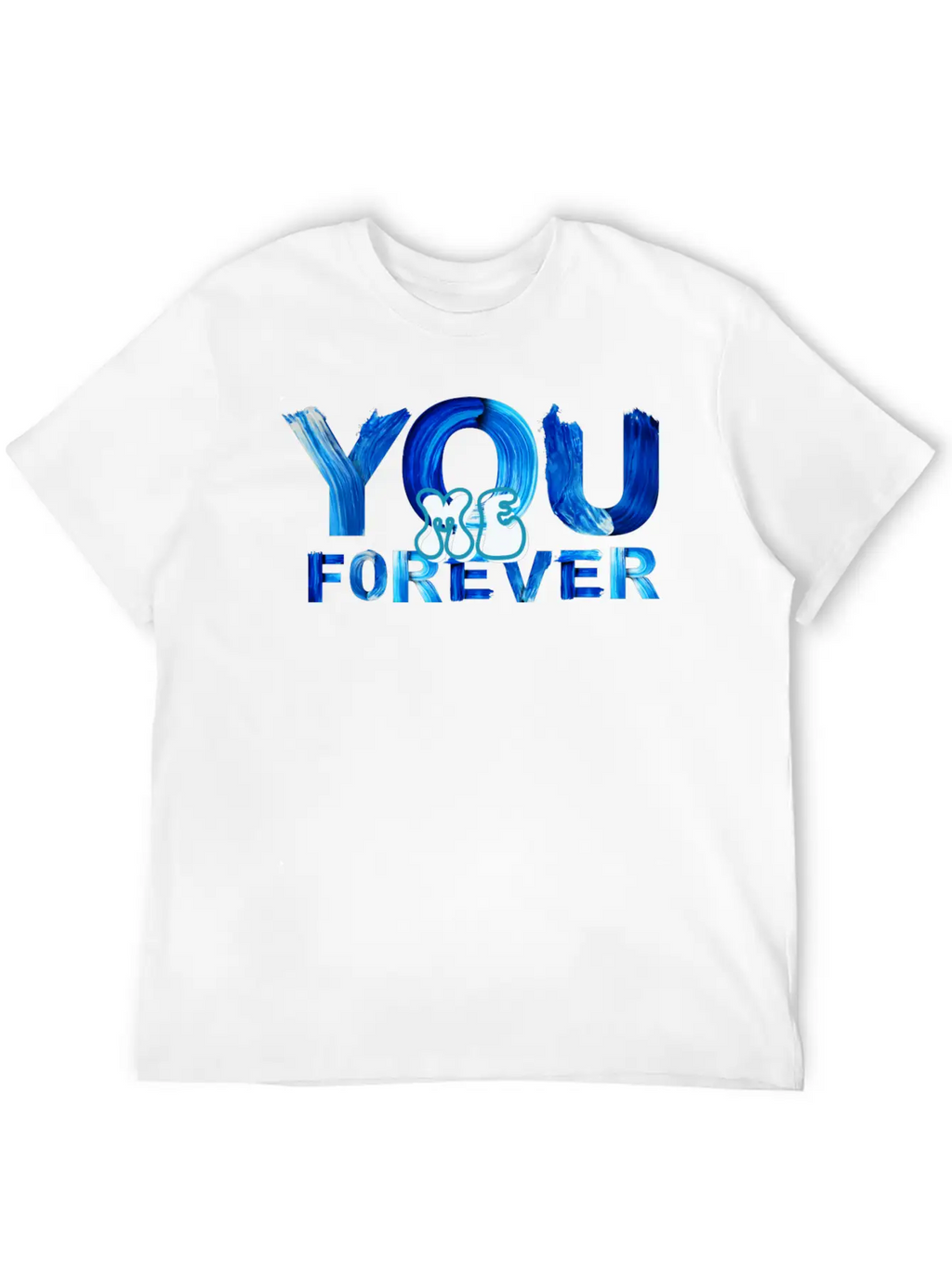 You Me Forever Art Timeless Short Sleeve Tee – Comfy And Minimalist Design