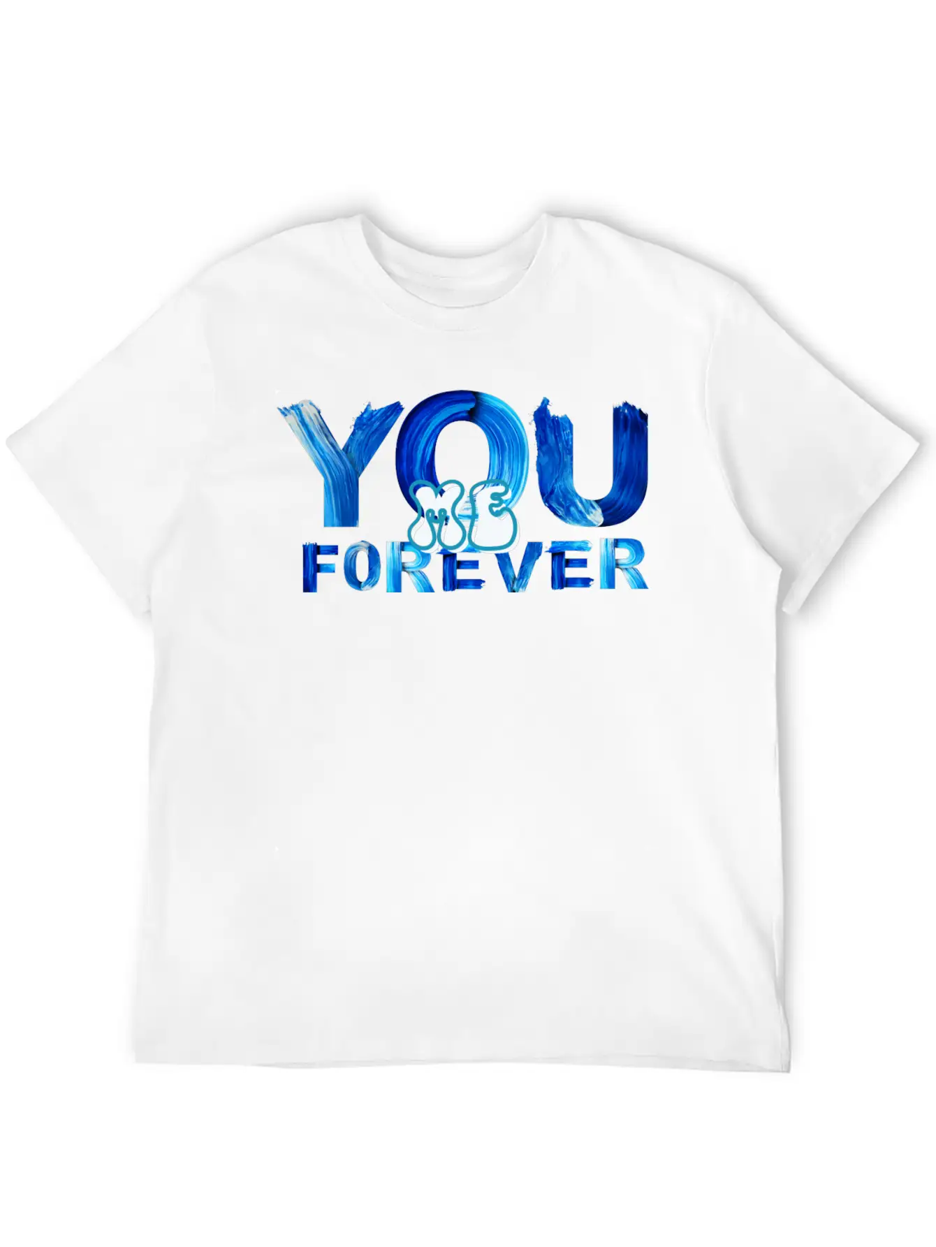 You Me Forever Art Timeless Short Sleeve Tee – Comfy And Minimalist Design