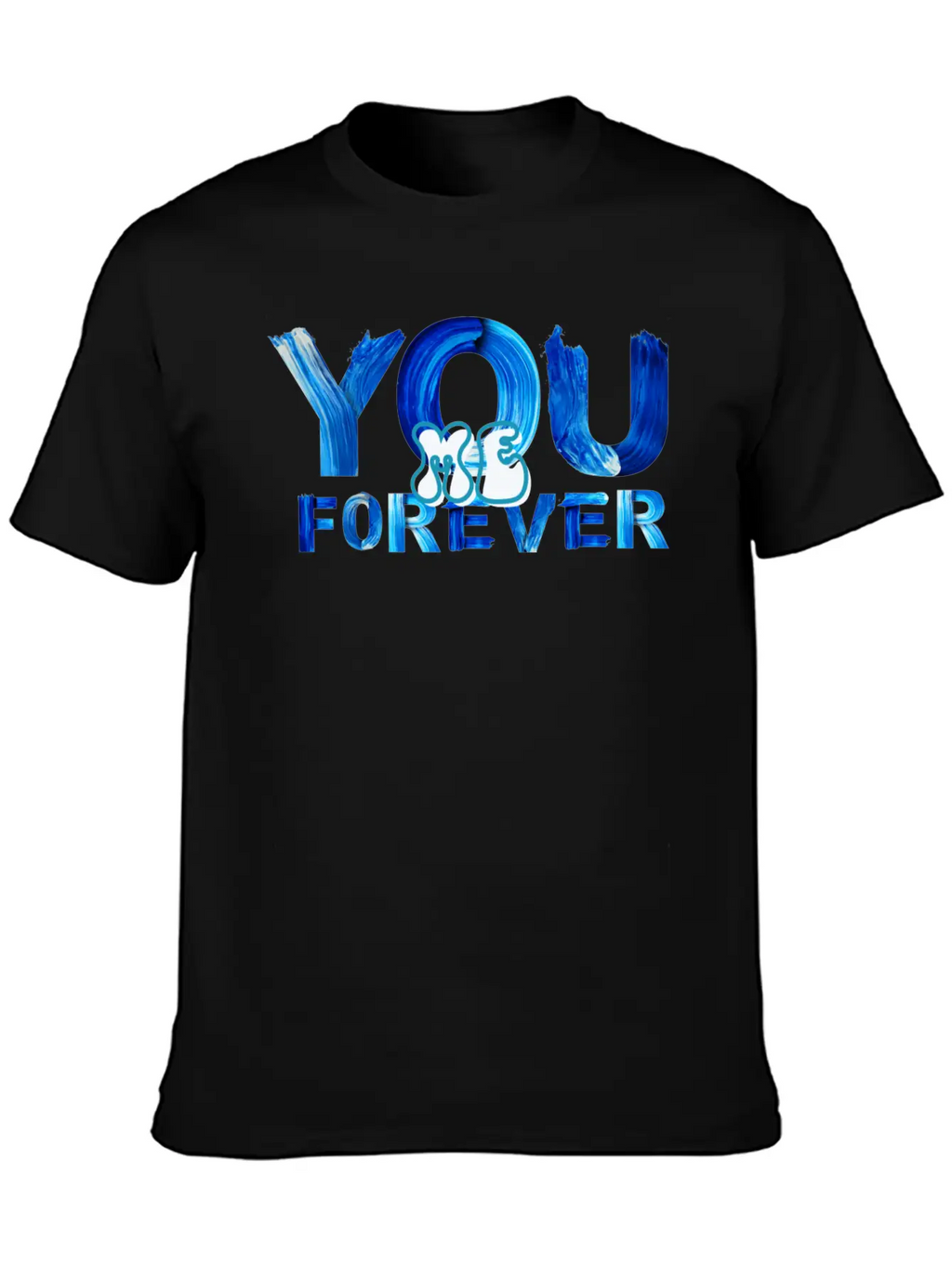 You Me Forever Art Timeless Short Sleeve Tee – Comfy And Minimalist Design