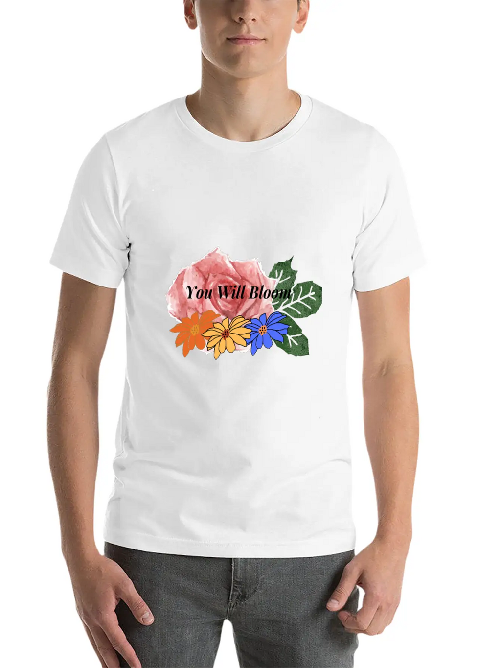 You Will Bloom Timeless Short Sleeve Tee – Comfy And Minimalist Design