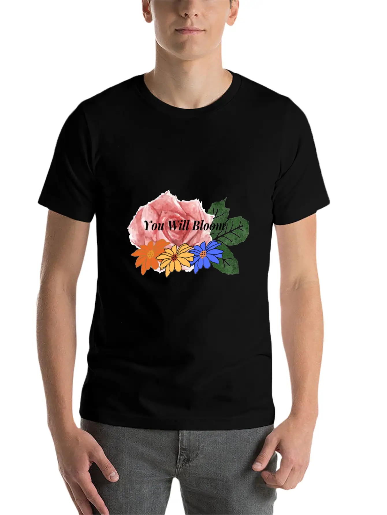You Will Bloom Timeless Short Sleeve Tee – Comfy And Minimalist Design