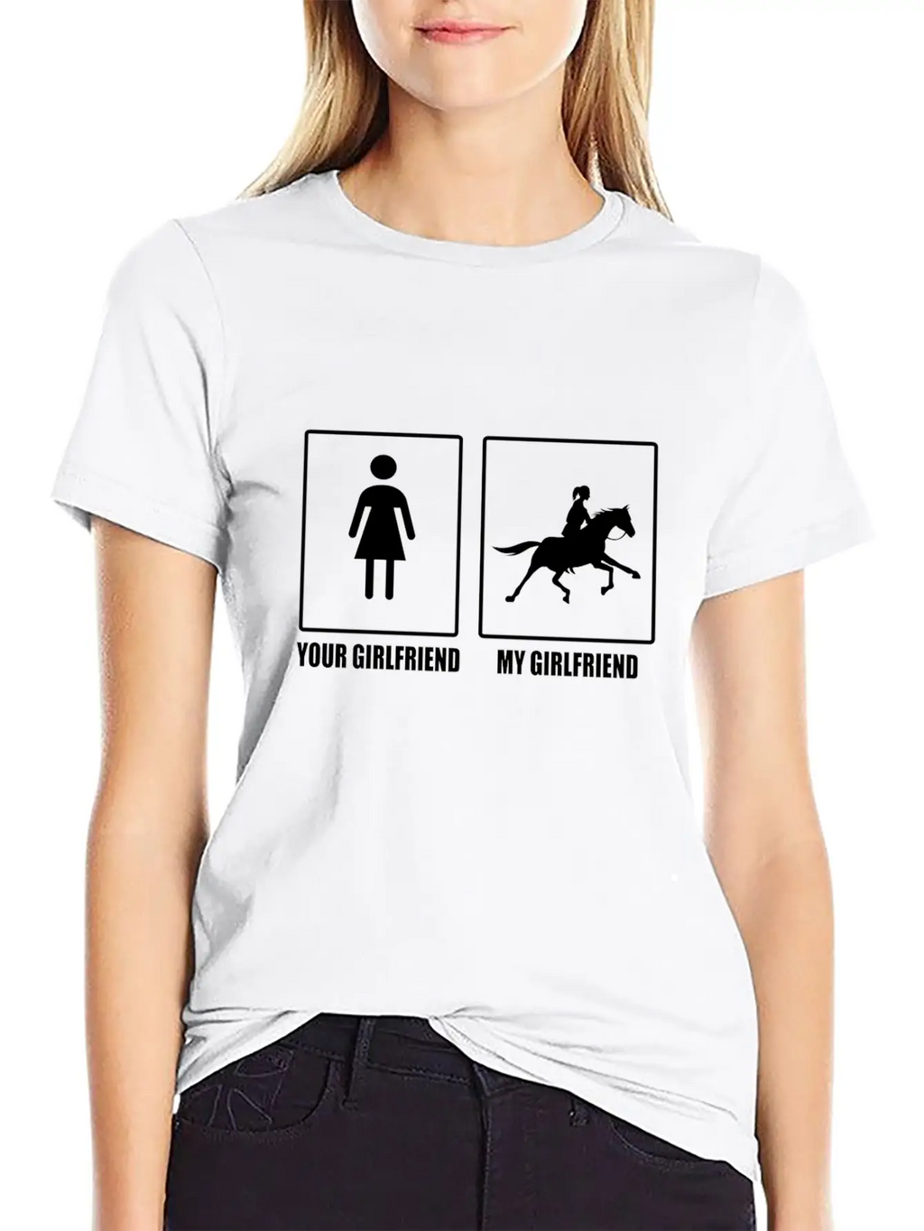 Your And My Girlfriend Horse - Premium Design Relaxed Everyday Tee – Lightweight And Durable Cotton