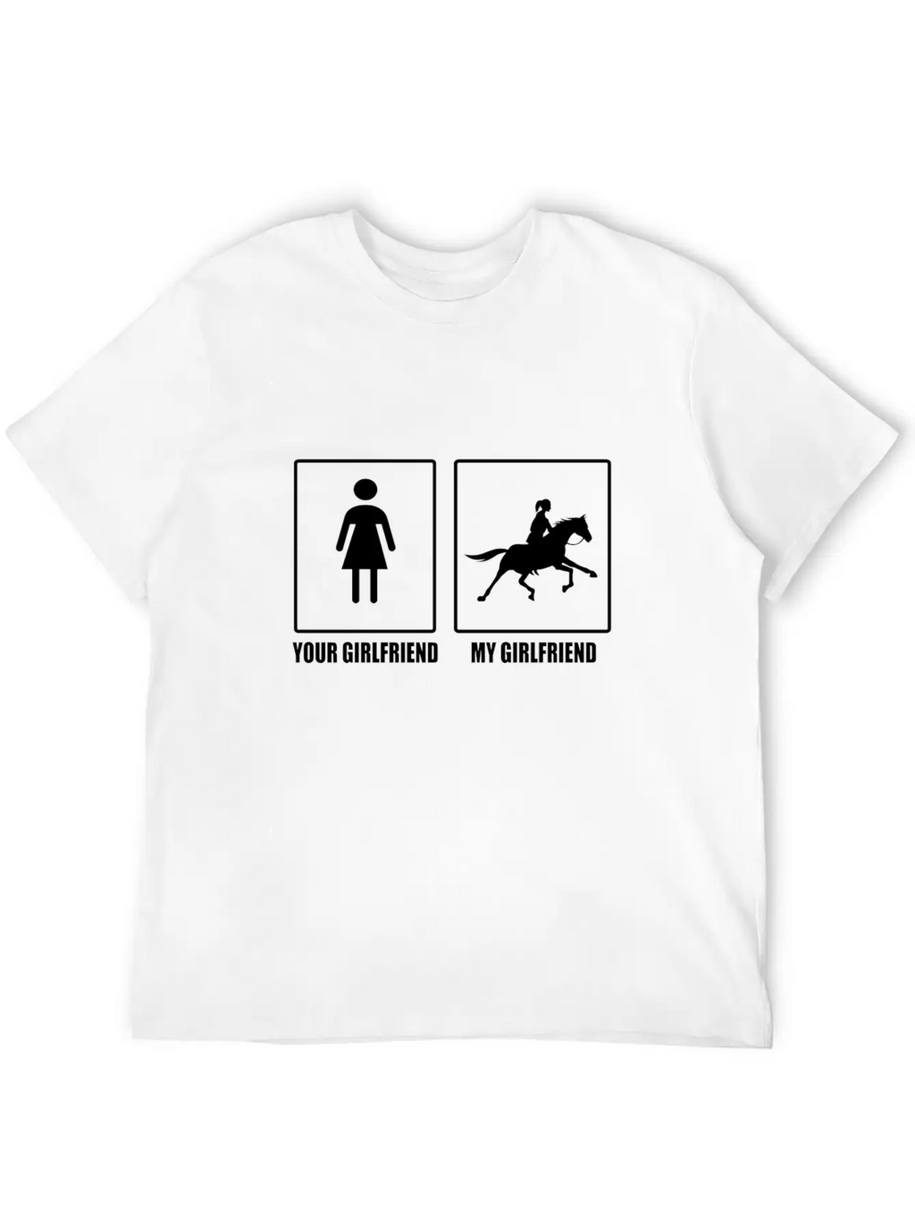 Your And My Girlfriend Horse - Premium Design Relaxed Everyday Tee – Lightweight And Durable Cotton