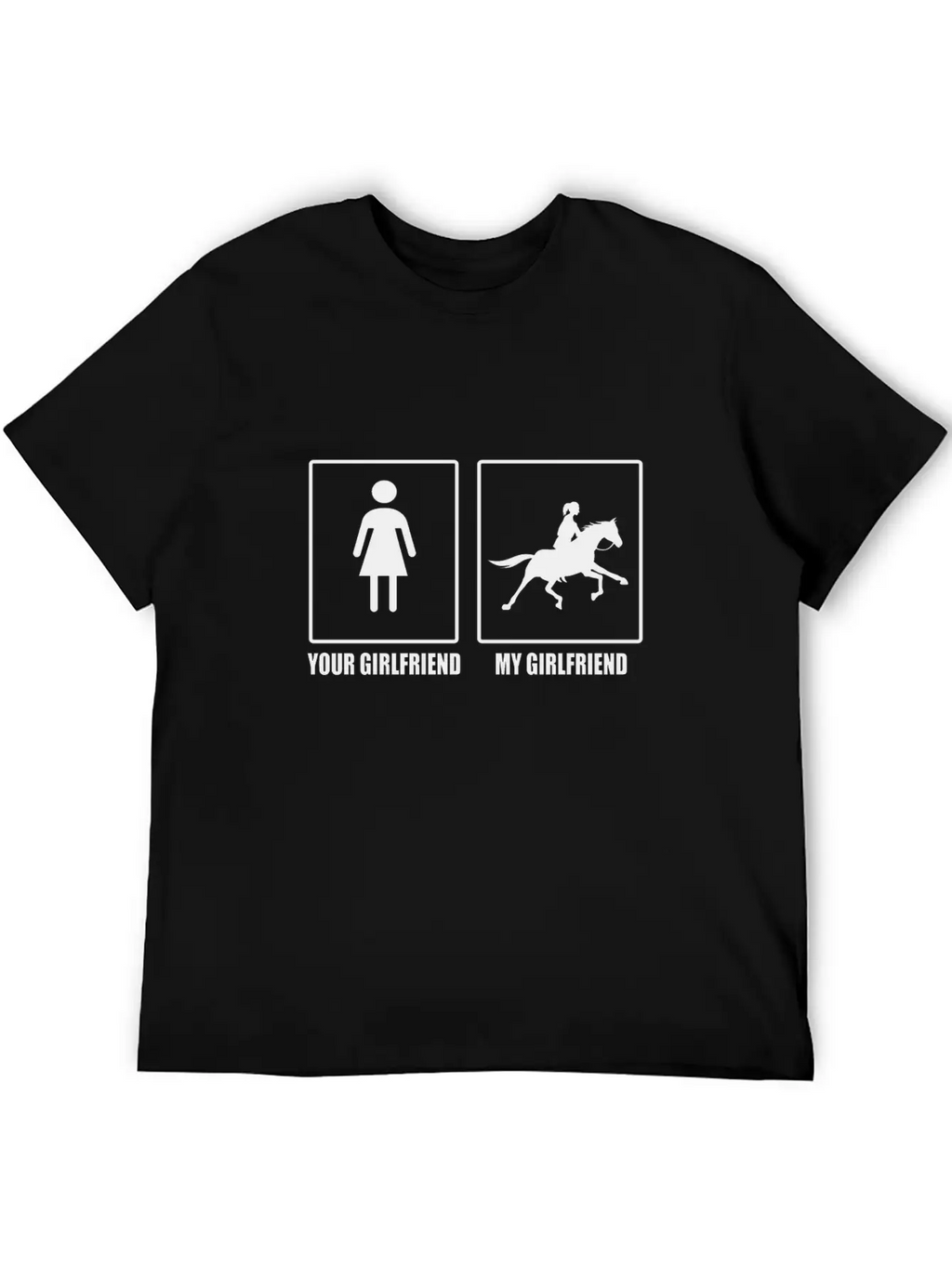 Your And My Girlfriend Horse - Premium Design Relaxed Everyday Tee – Lightweight And Durable Cotton