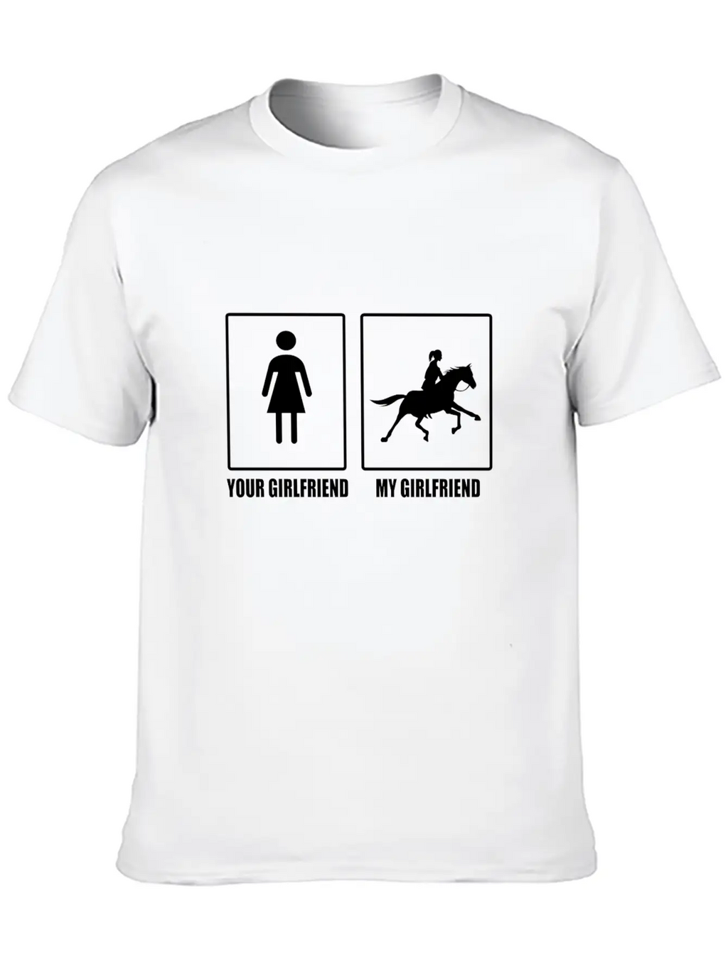Your And My Girlfriend Horse - Premium Design Relaxed Everyday Tee – Lightweight And Durable Cotton