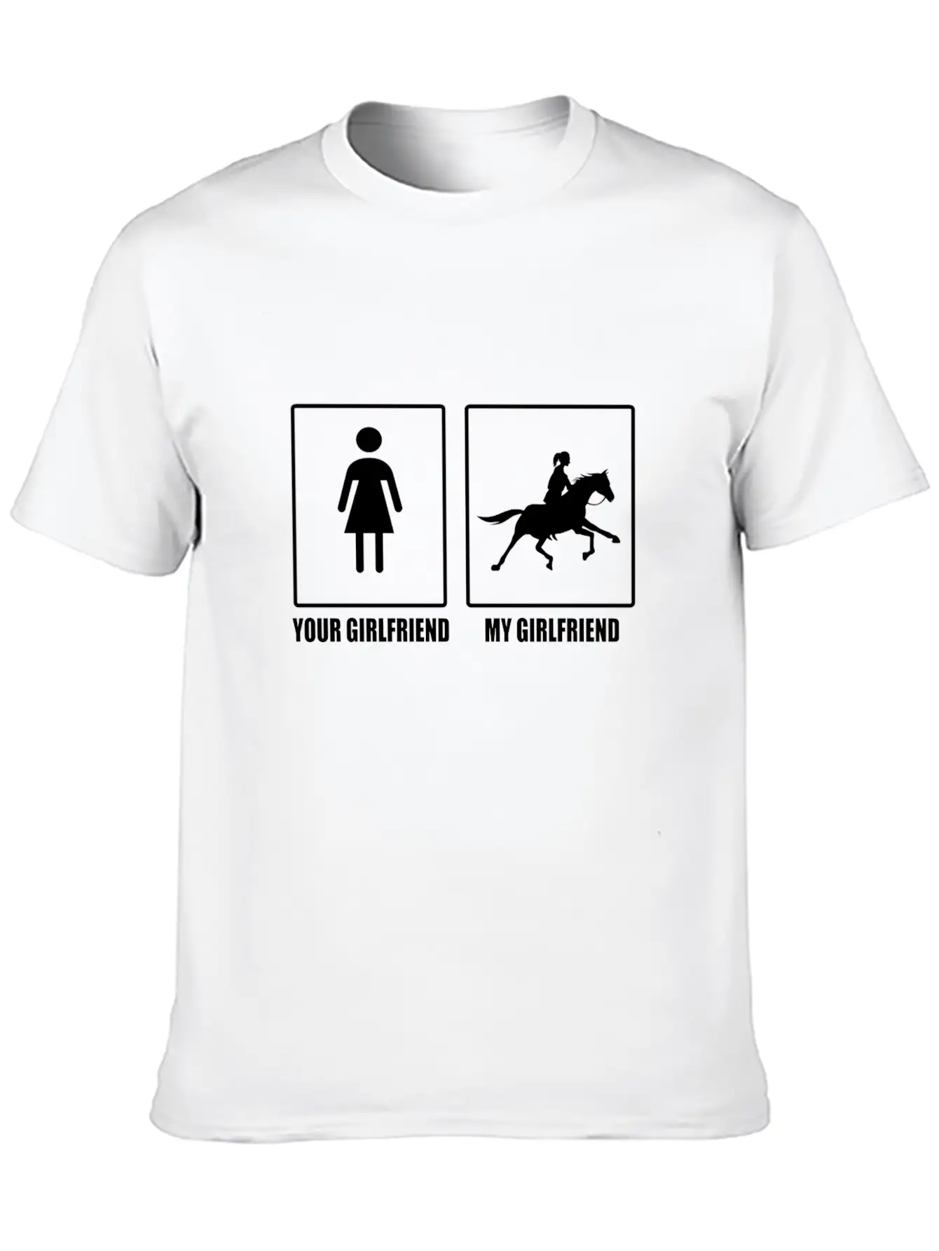 Your And My Girlfriend Horse - Premium Design Relaxed Everyday Tee – Lightweight And Durable Cotton