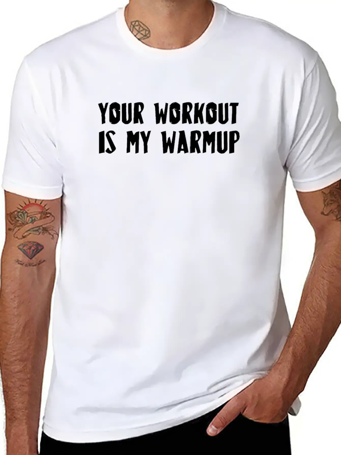 Your Workout Is My Warmup Unisex Casual T-Shirt – Clean Design For Daily Comfort