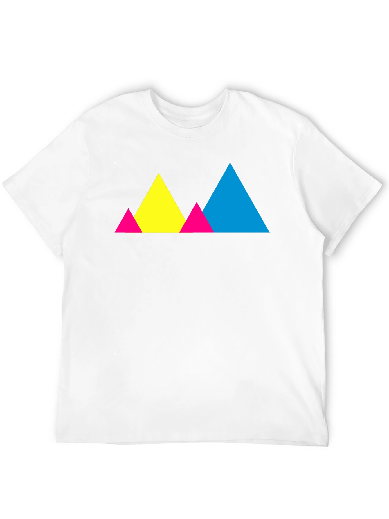Colorful Geometric Triangle Graphic Tee