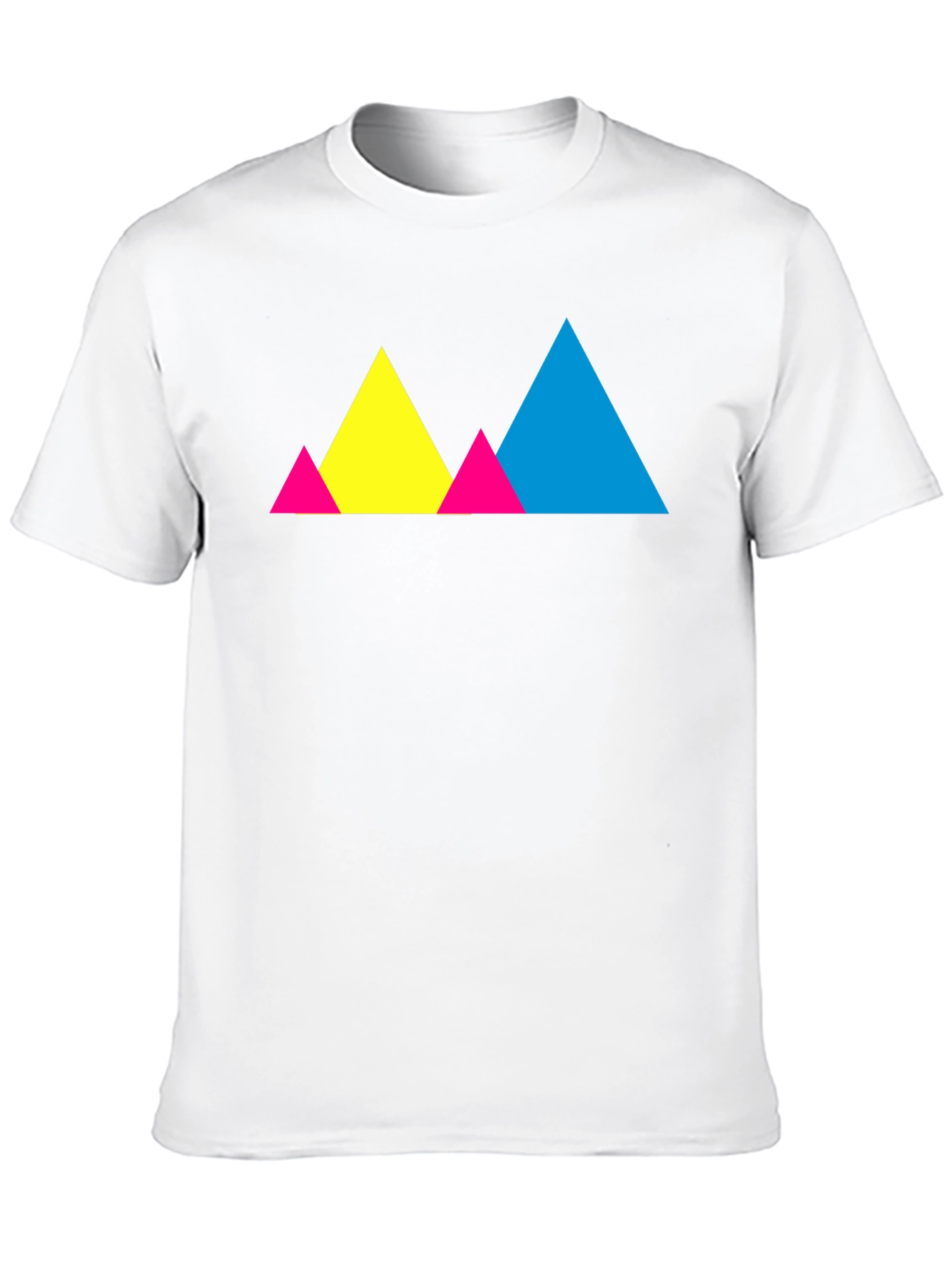 Colorful Geometric Triangle Graphic Tee