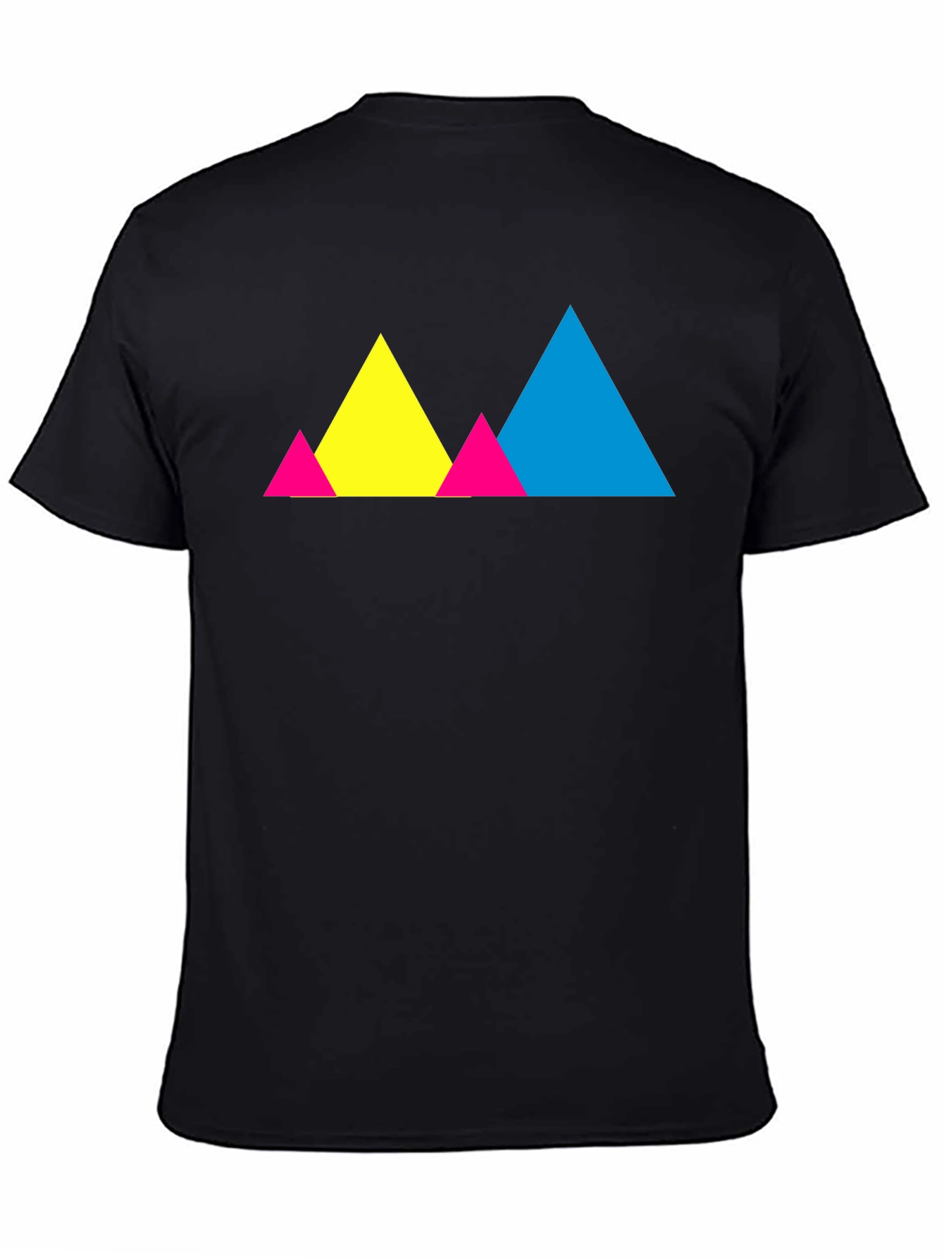 Colorful Geometric Triangle Graphic Tee