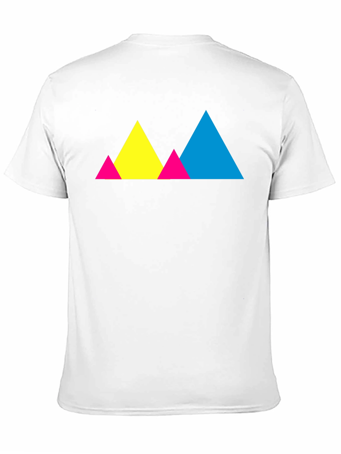 Colorful Geometric Triangle Graphic Tee