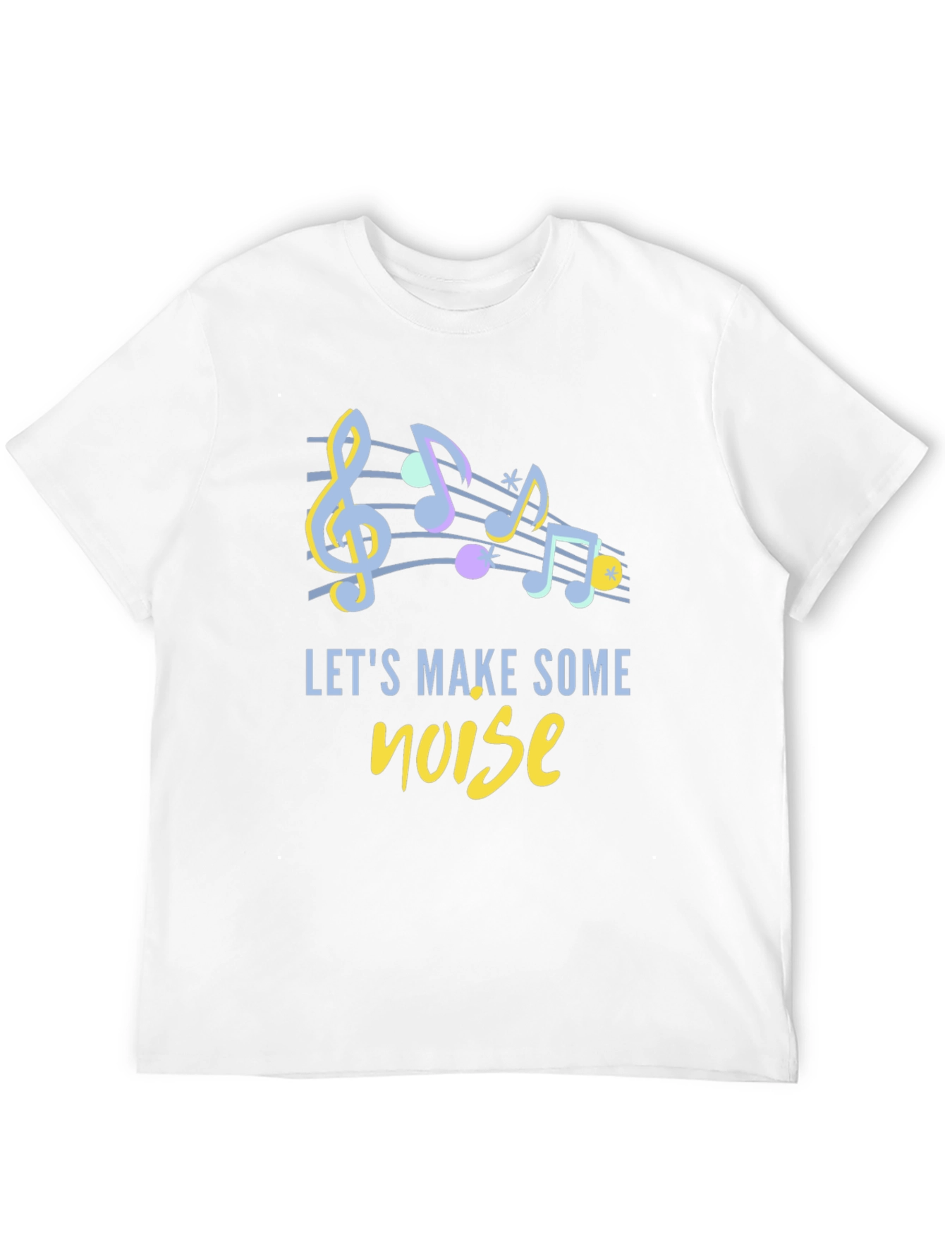 Musical Noise Graphic Tee - Black Cotton Comfort
