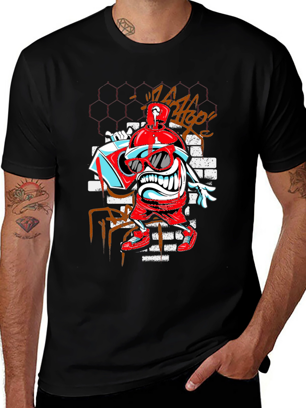 Graffiti Art T-Shirt: Urban Cool Design
