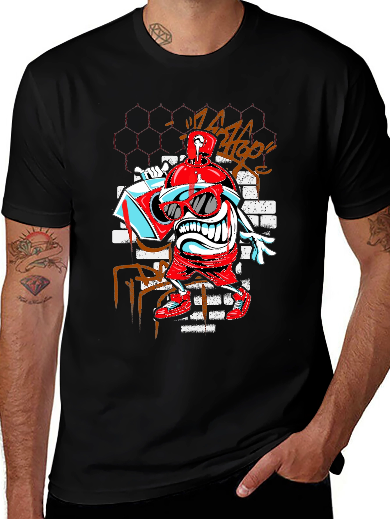 Graffiti Art T-Shirt: Urban Cool Design