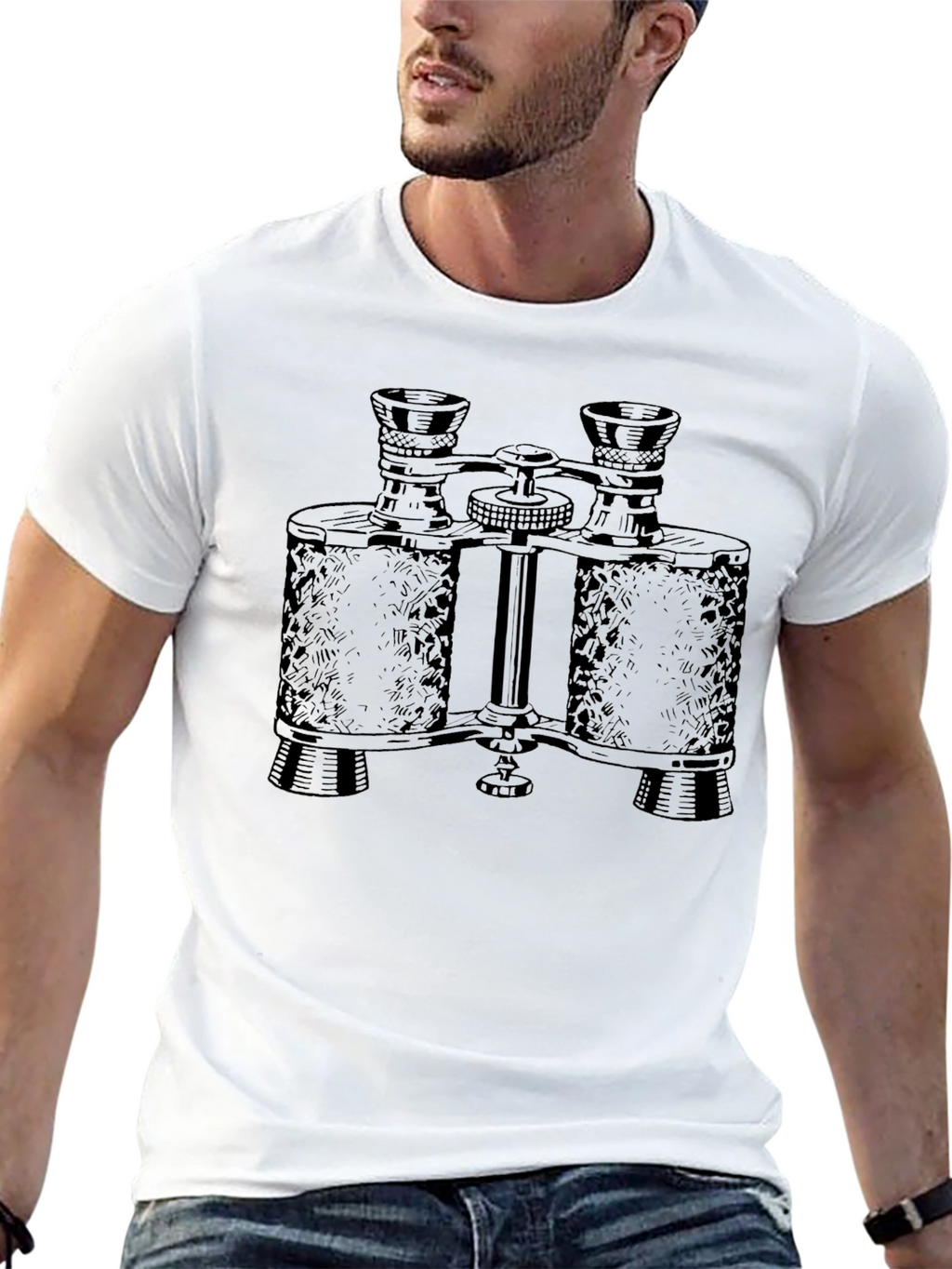 Binoculars Graphic T-Shirt - Stylish Casual Wear