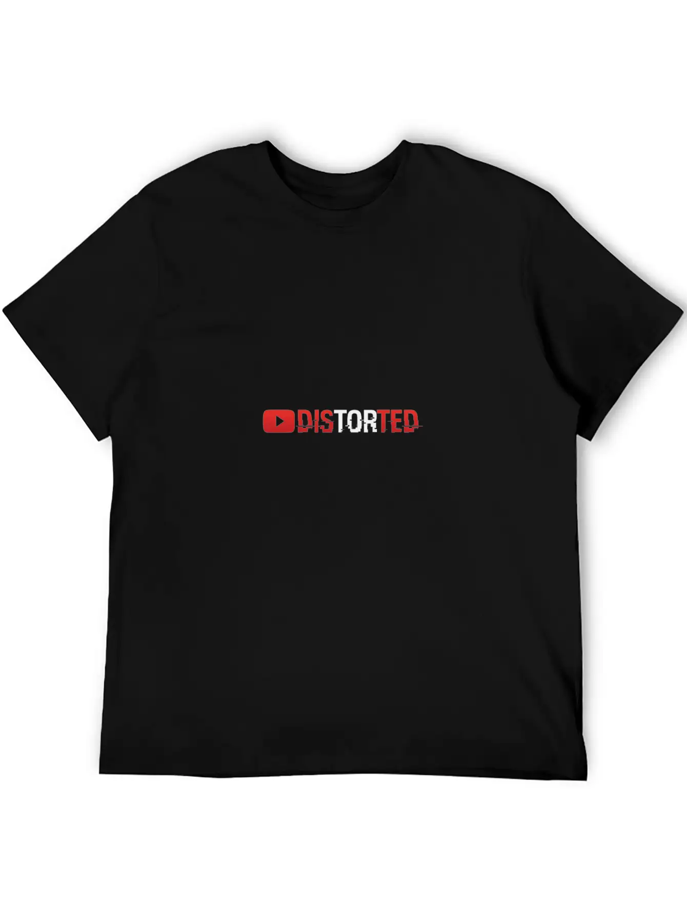YTDistorted Logo Timeless Short Sleeve Tee – Comfy And Minimalist Design