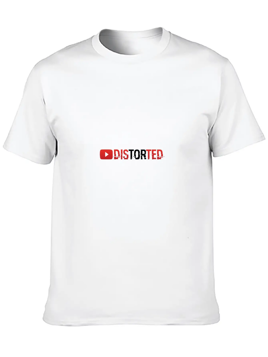 YTDistorted Logo Timeless Short Sleeve Tee – Comfy And Minimalist Design