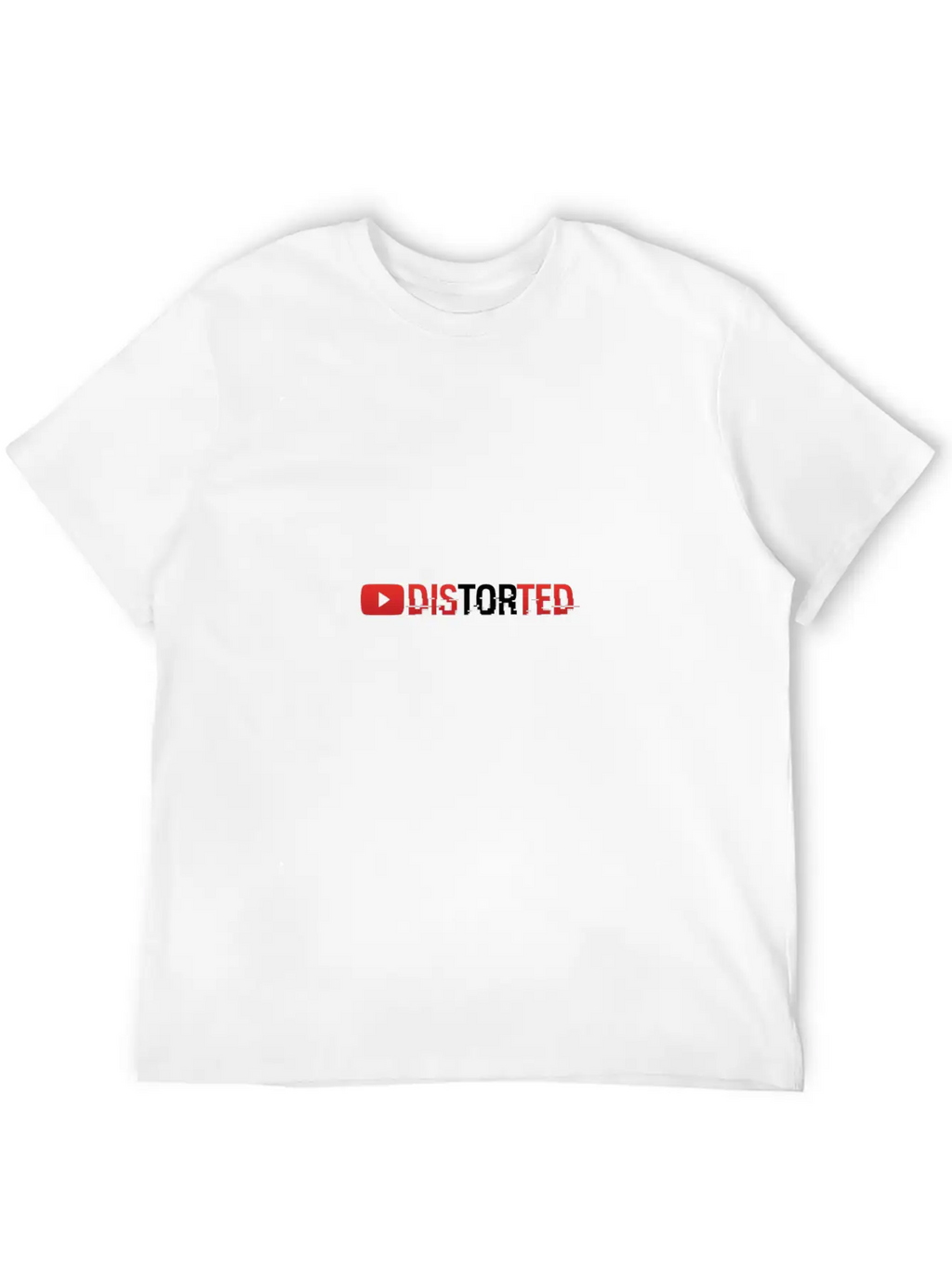 YTDistorted Logo Timeless Short Sleeve Tee – Comfy And Minimalist Design