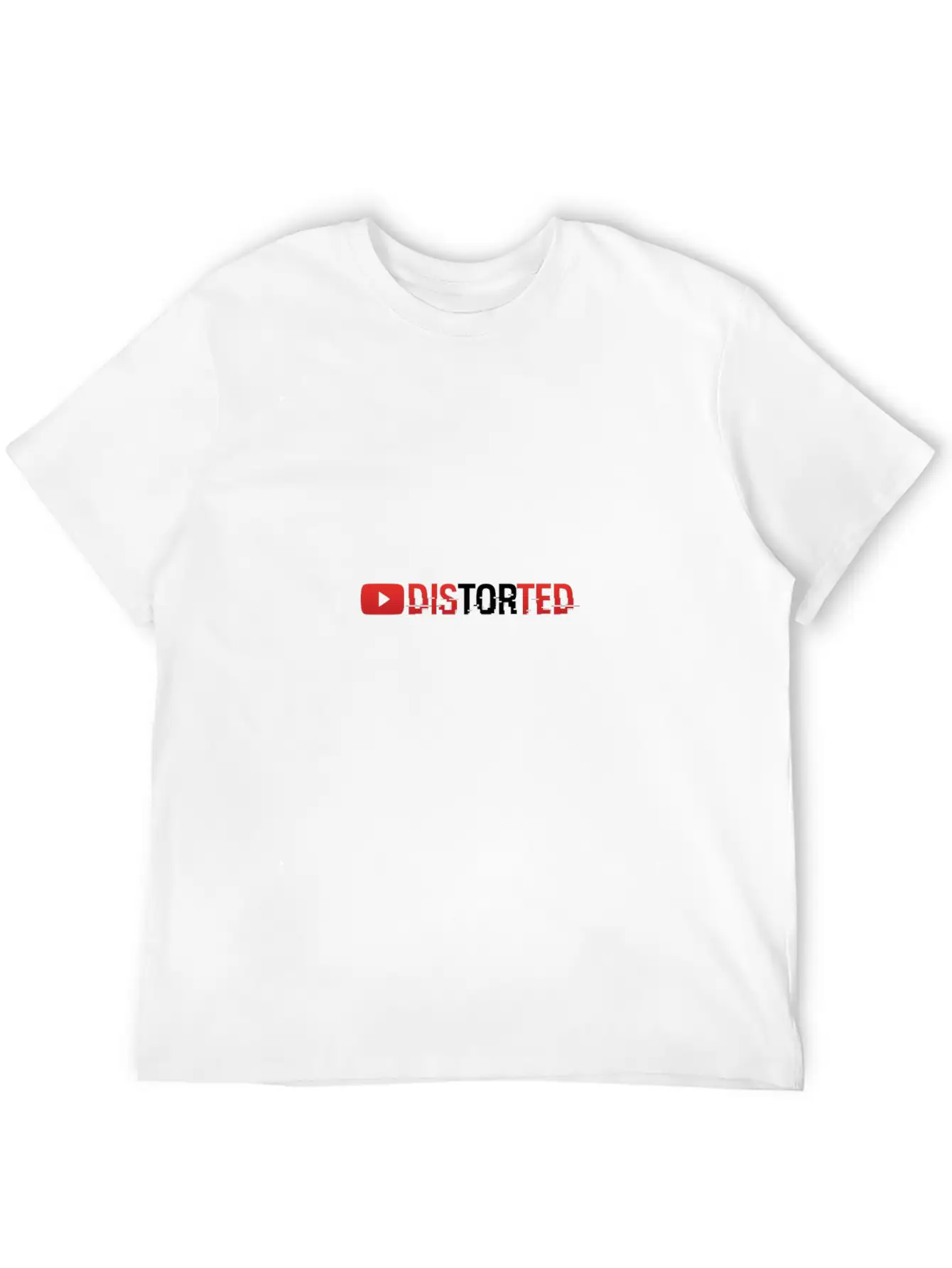 YTDistorted Logo Timeless Short Sleeve Tee – Comfy And Minimalist Design